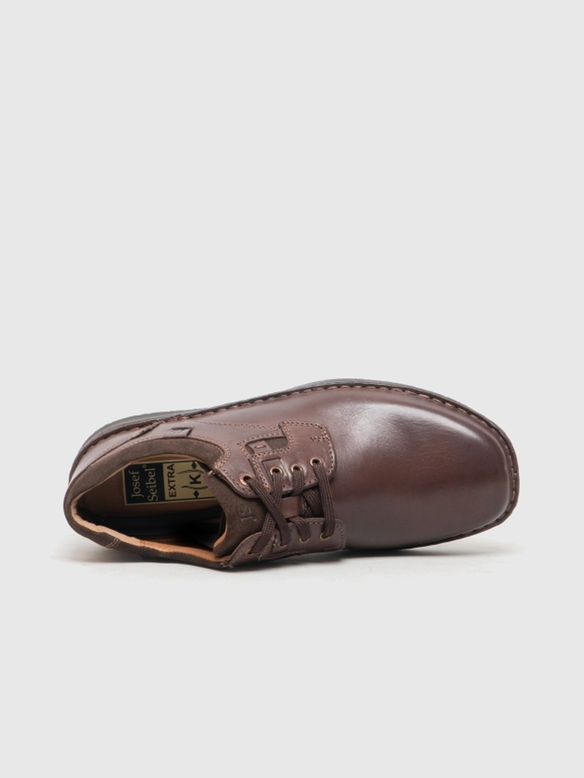 Josef Seibel Men's Anvers 36 Lace Up Leather Shoes #color_Brown