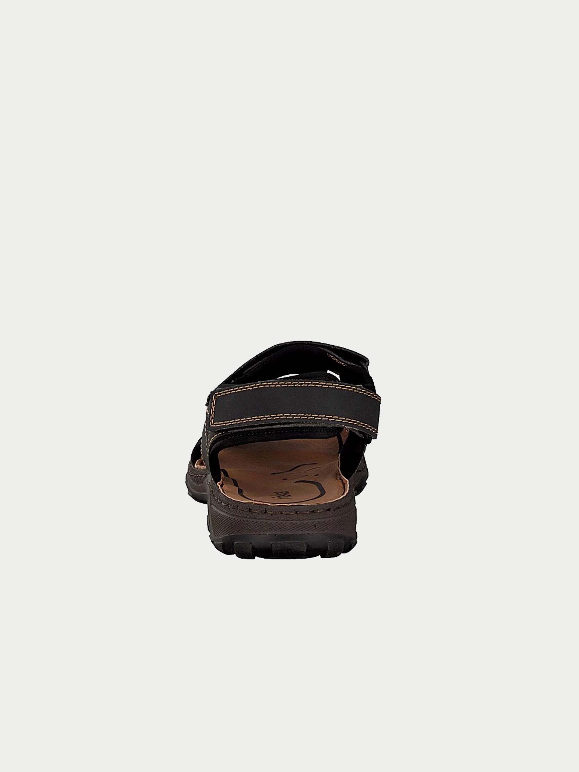 Rieker 26061 Men's Hook & Loop Outdoor Sandals #color_Black
