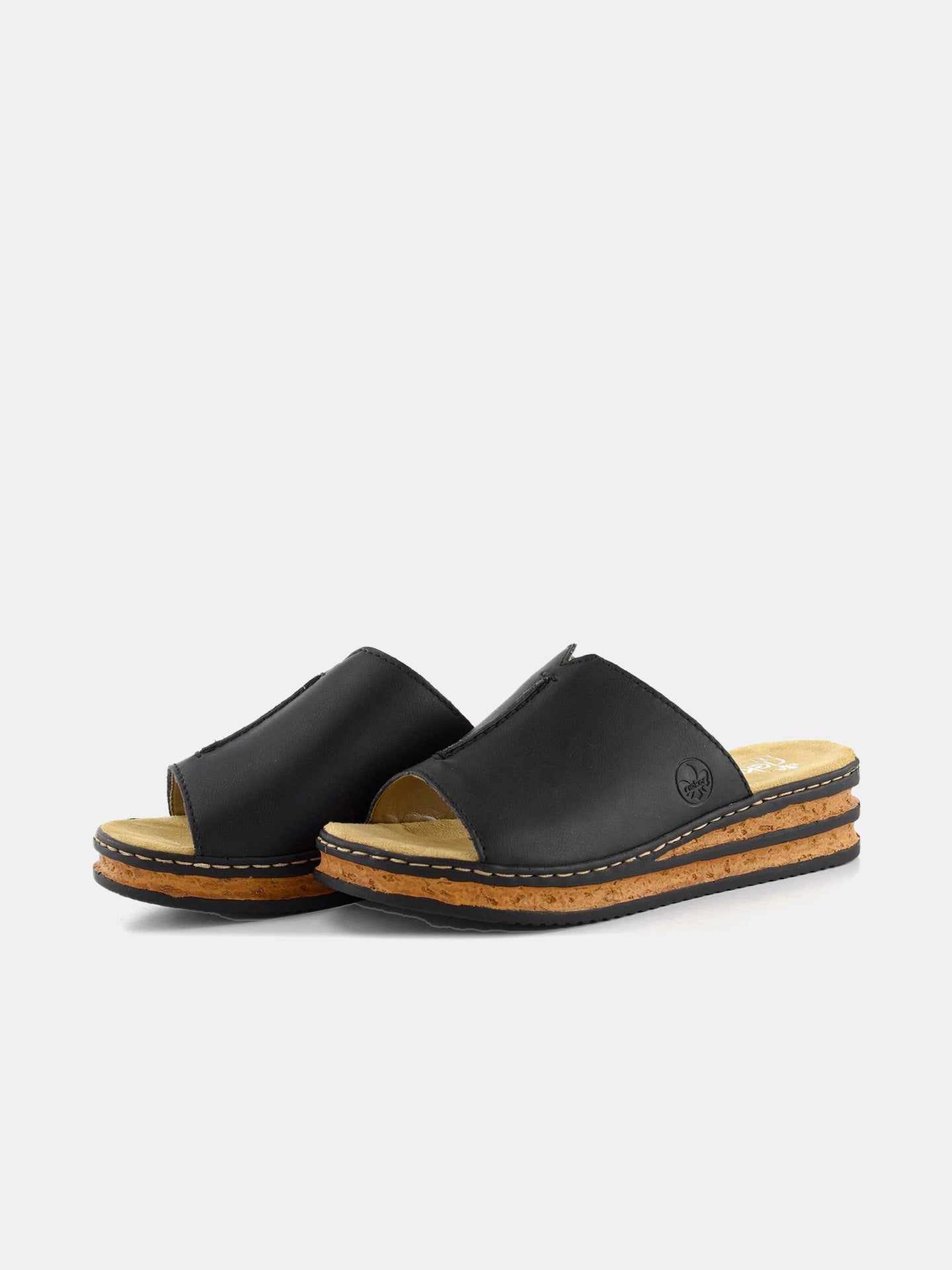 Rieker 629M9 Women's Slider Sandals #color_Black