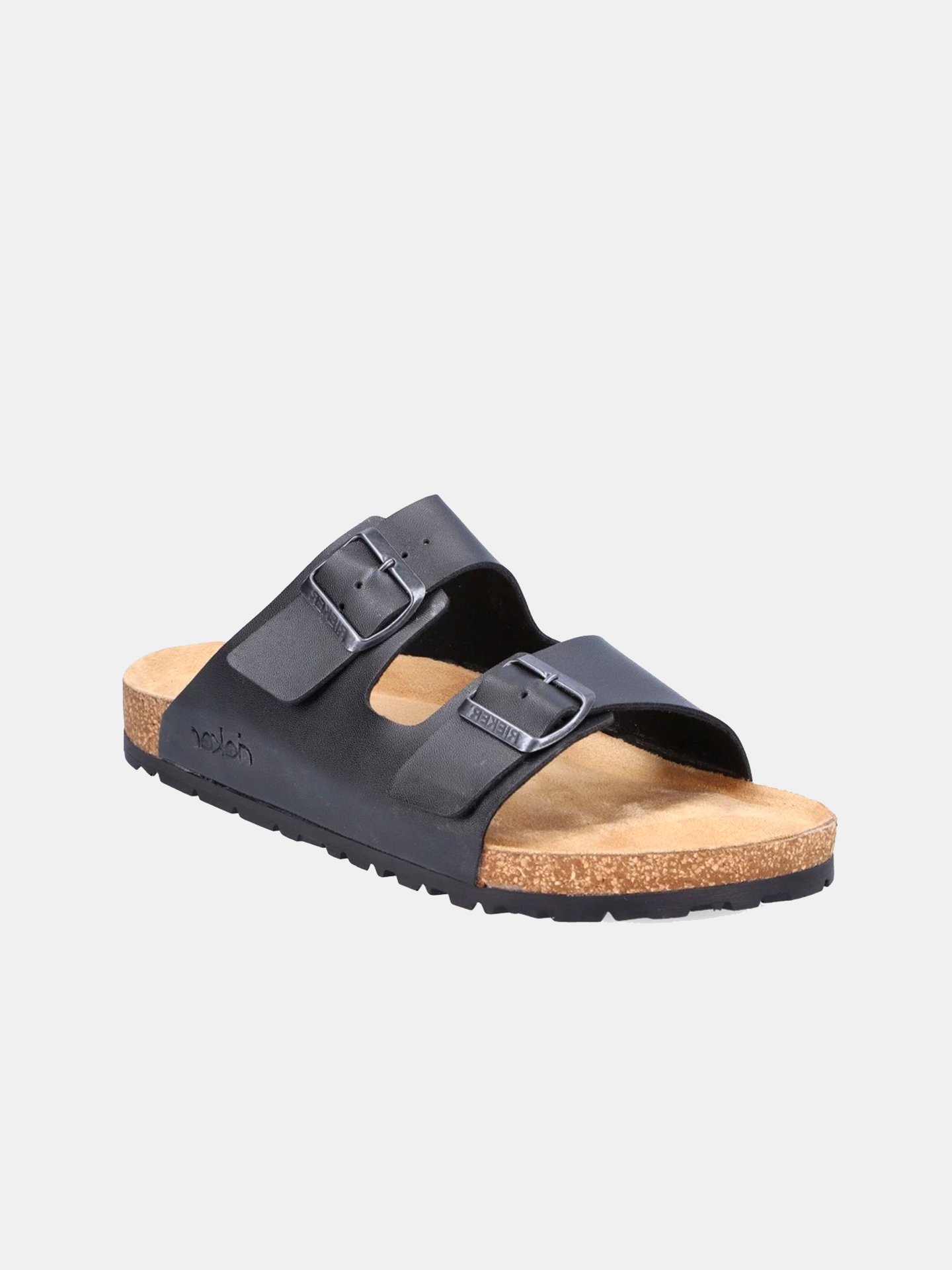Rieker 22190 Men's Slider Sandals #color_Black