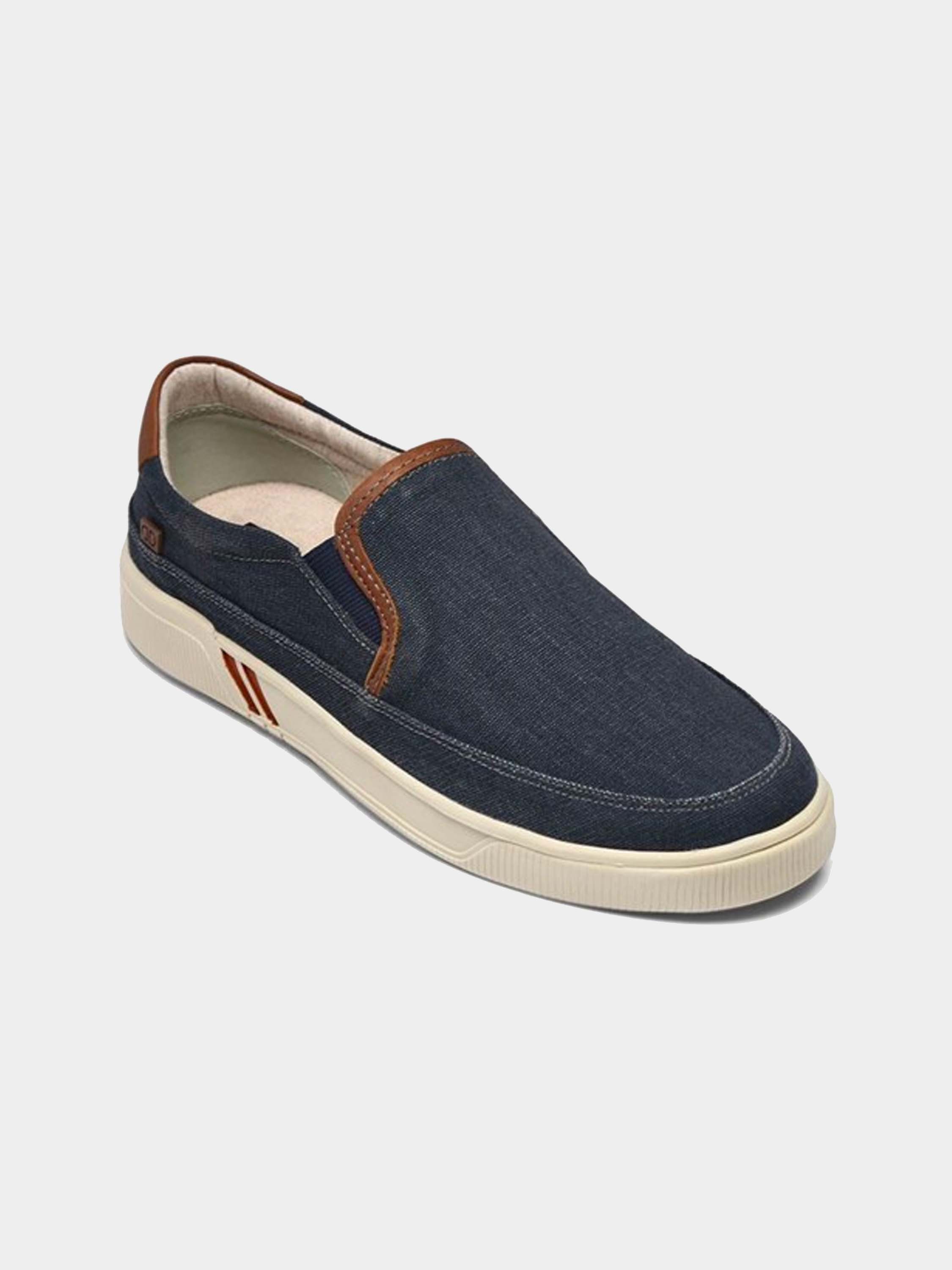 Democrata Skip Men's Slip On Shoes #color_Blue