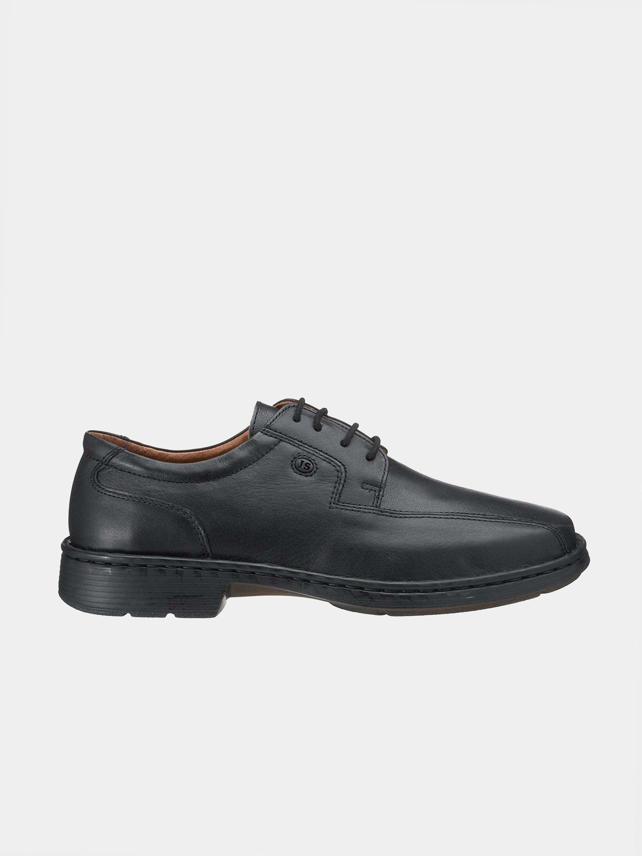 Josef Seibel 38010 Burgess Lace Up Formal Shoes #color_Black