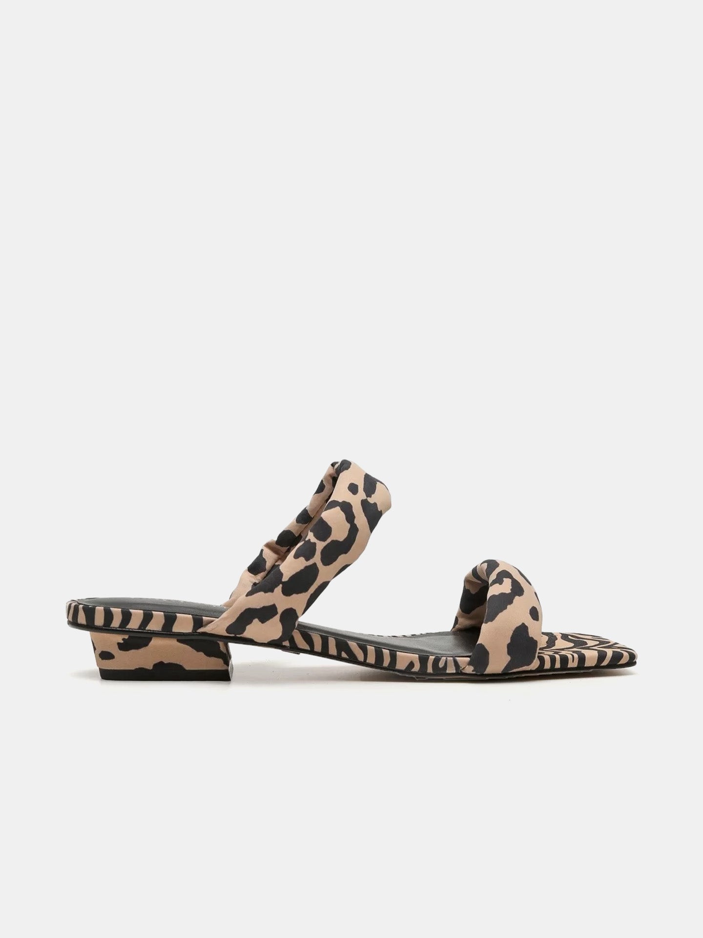 Animal print sale sandals flat