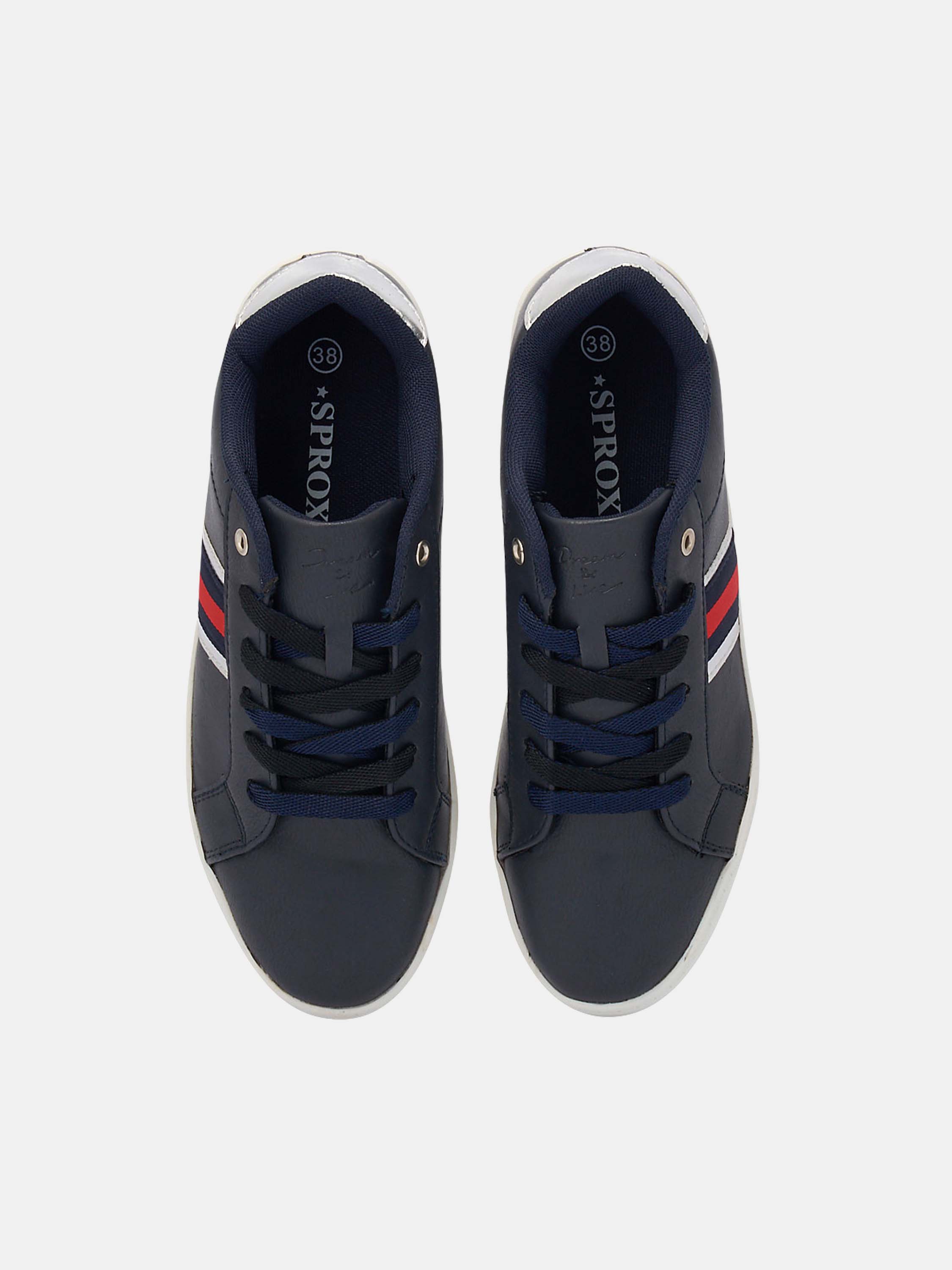 Sprox Women Lace Up Sneakers #color_Navy