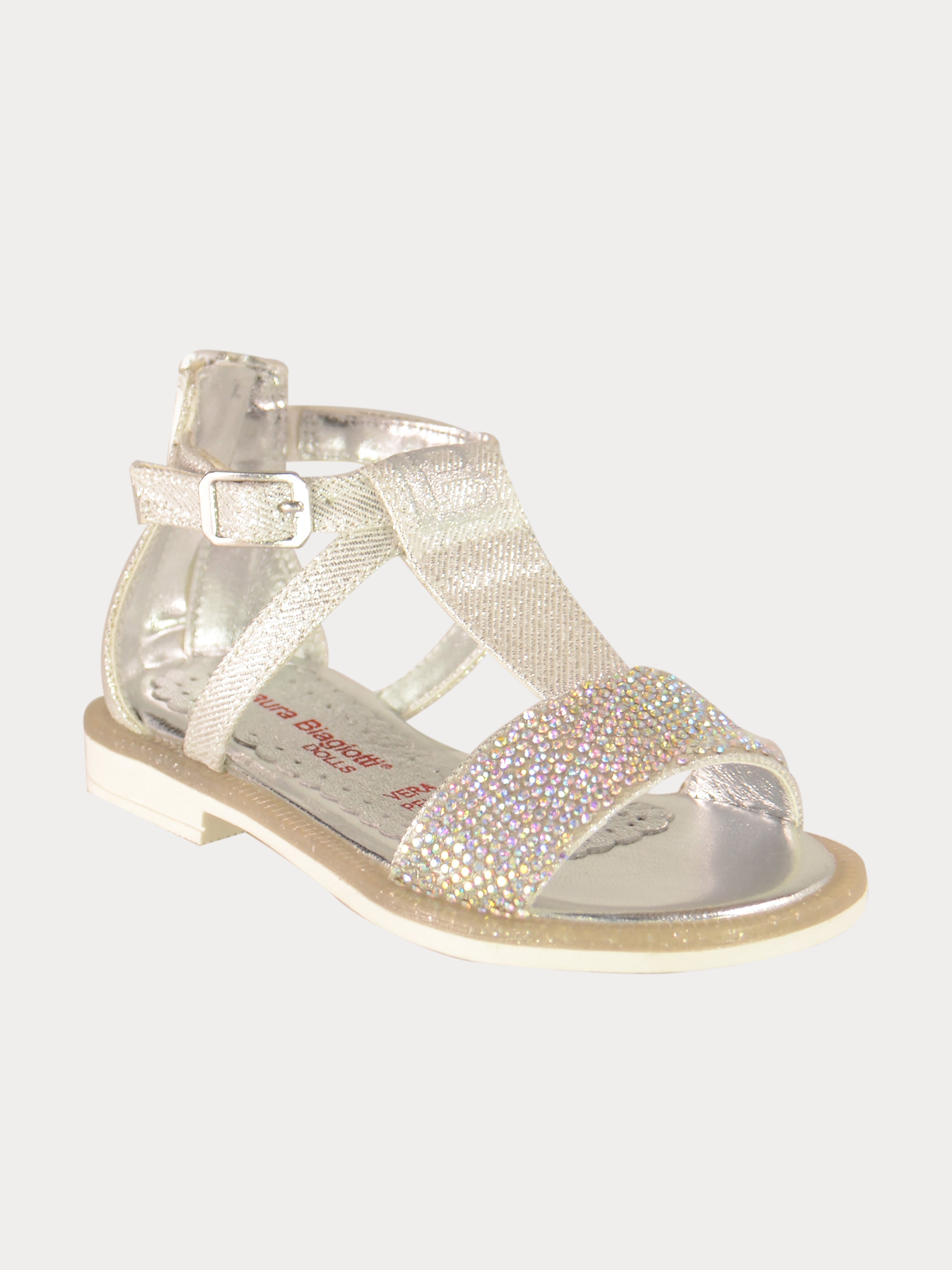Asso Girls Gladiator Sandals #color_White