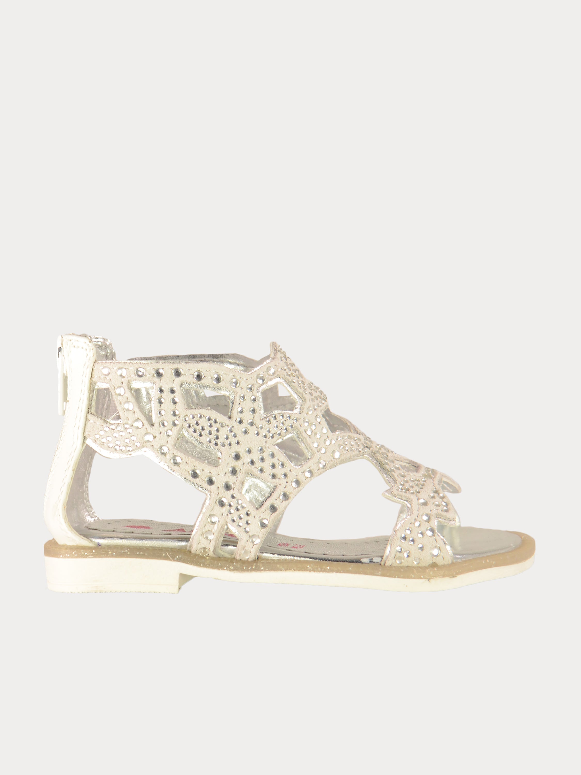 Asso Girls Gladiator Sandals #color_White