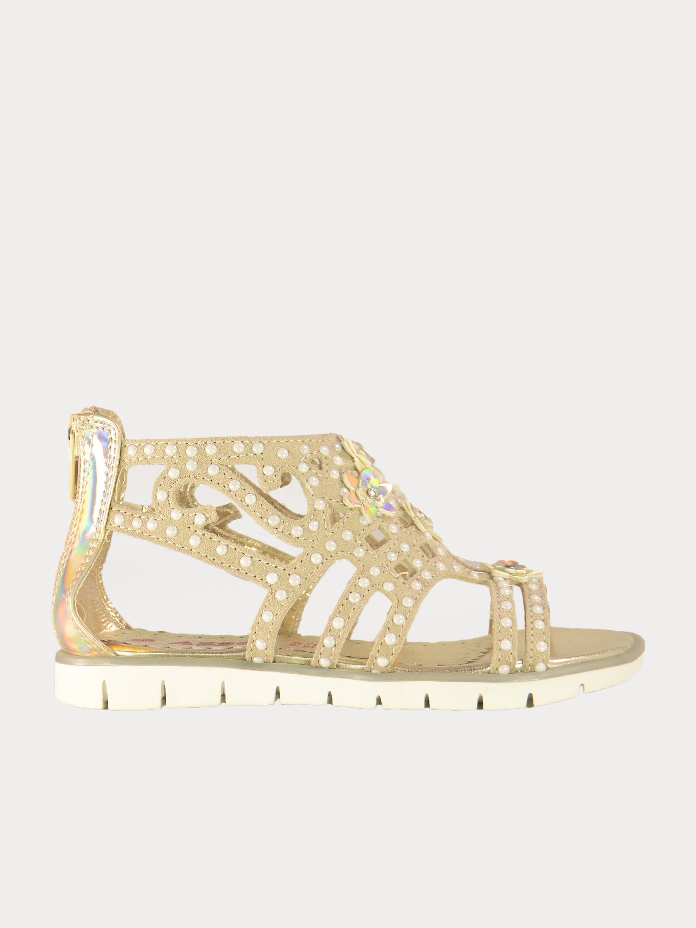 Asso Girls Gladiator Sandals #color_Gold
