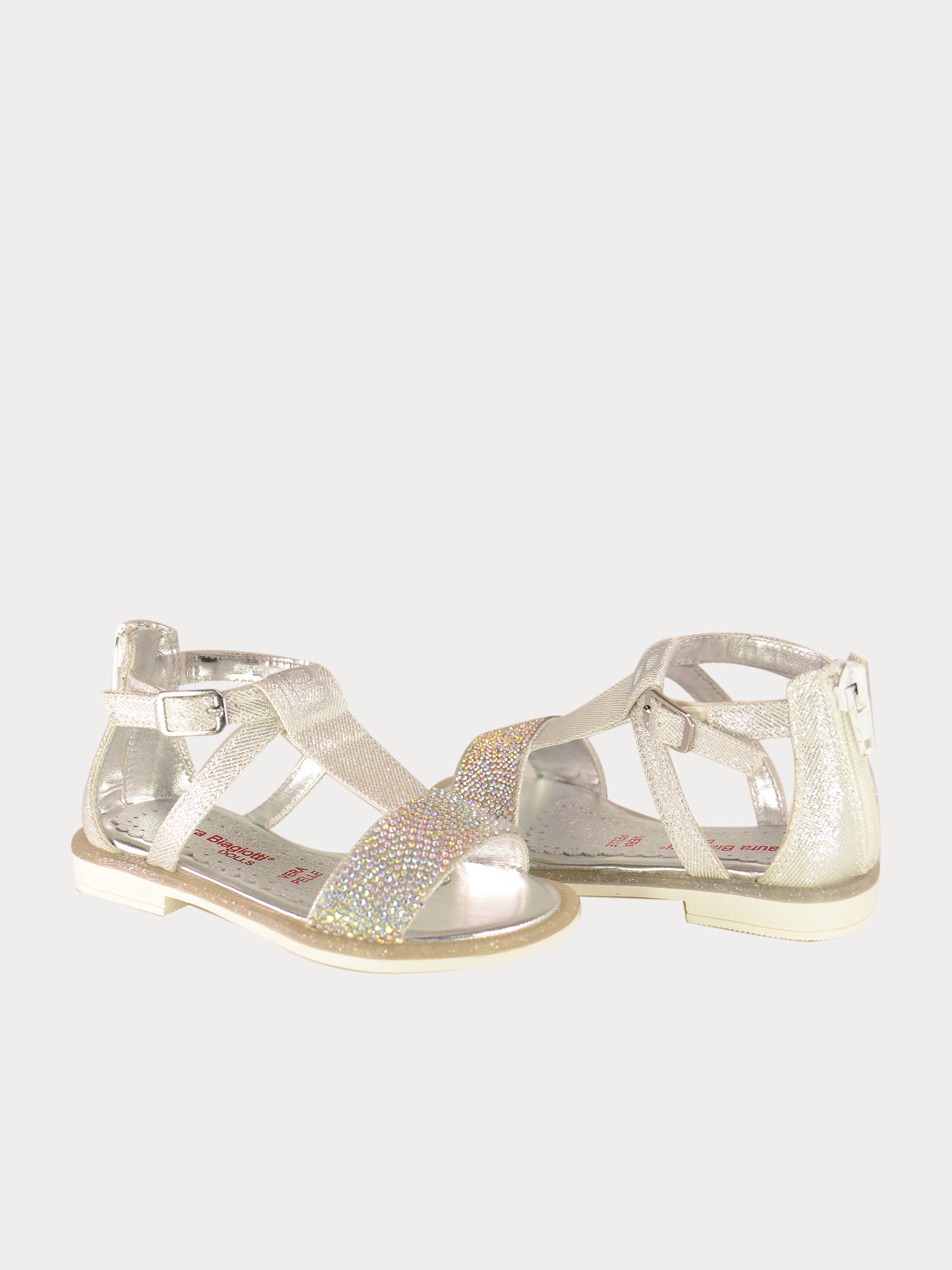 Asso Girls Gladiator Sandals #color_White