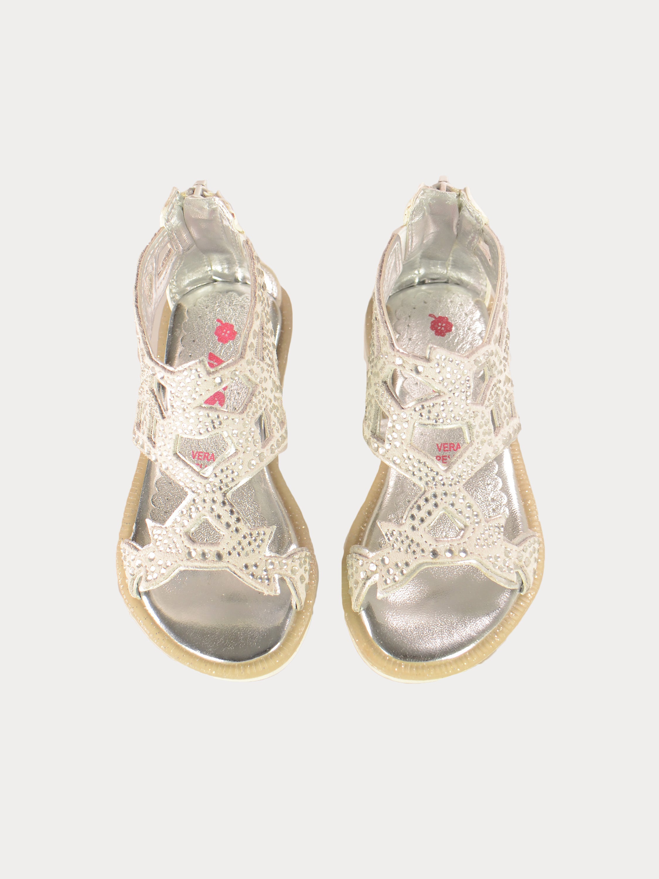 Asso Girls Gladiator Sandals #color_White