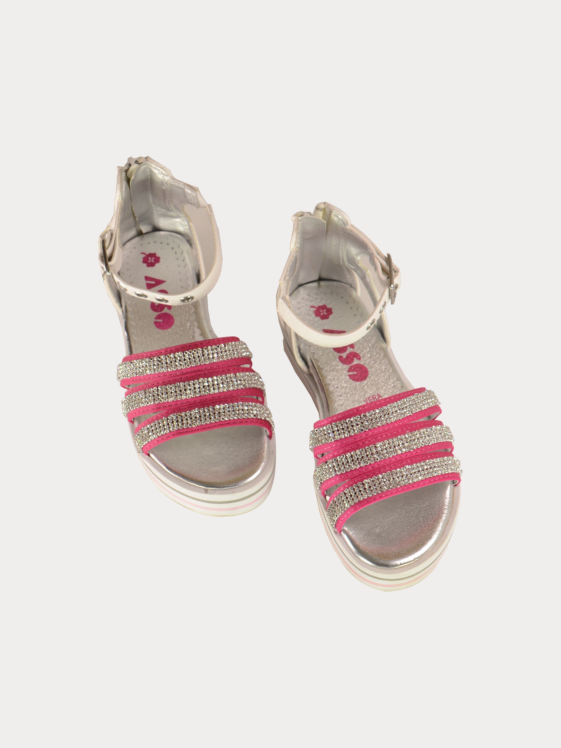 Asso Girls Gladiator Sandals #color_Pink