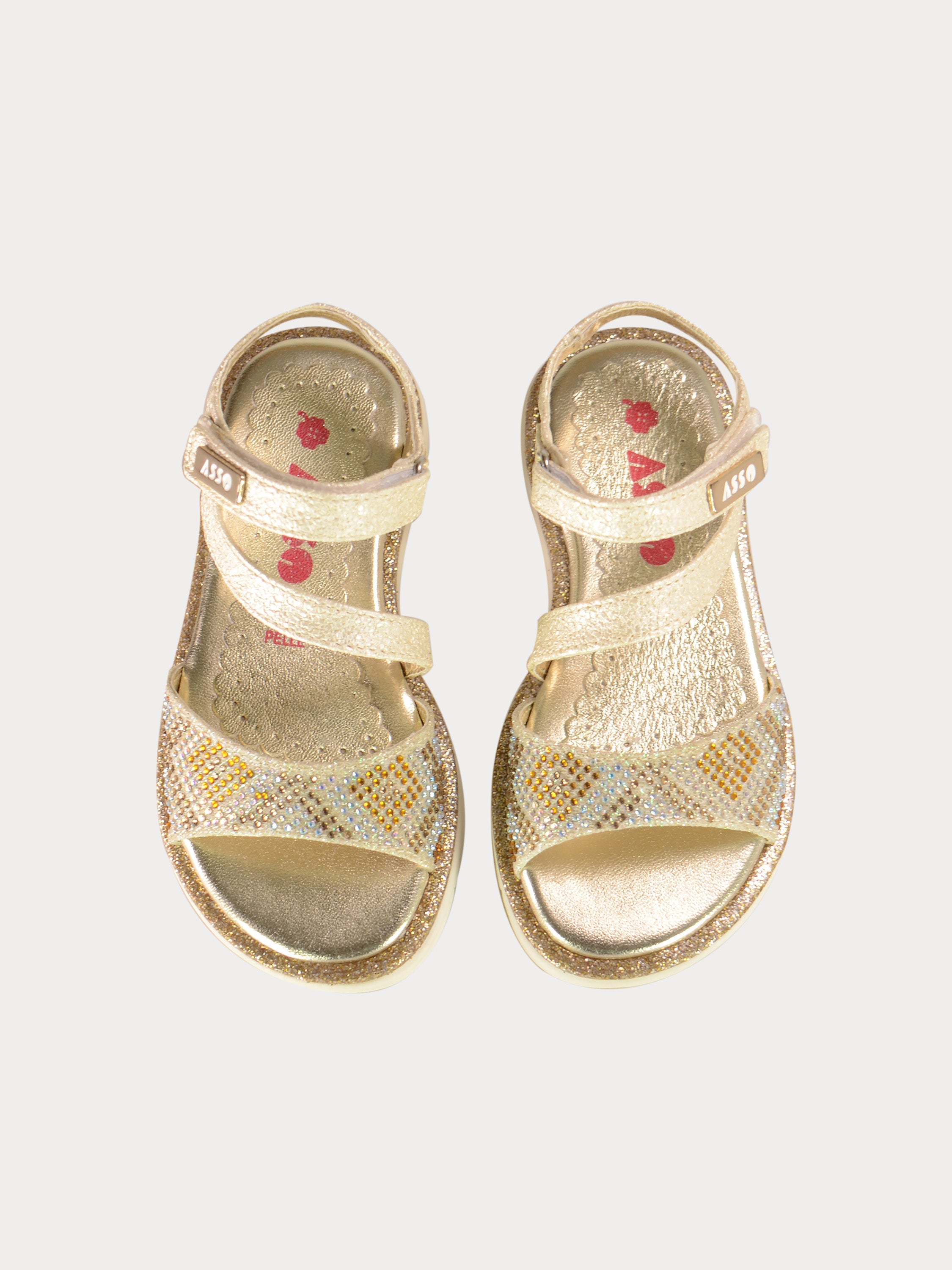 Asso Girls Back Strap Sandals #color_Gray