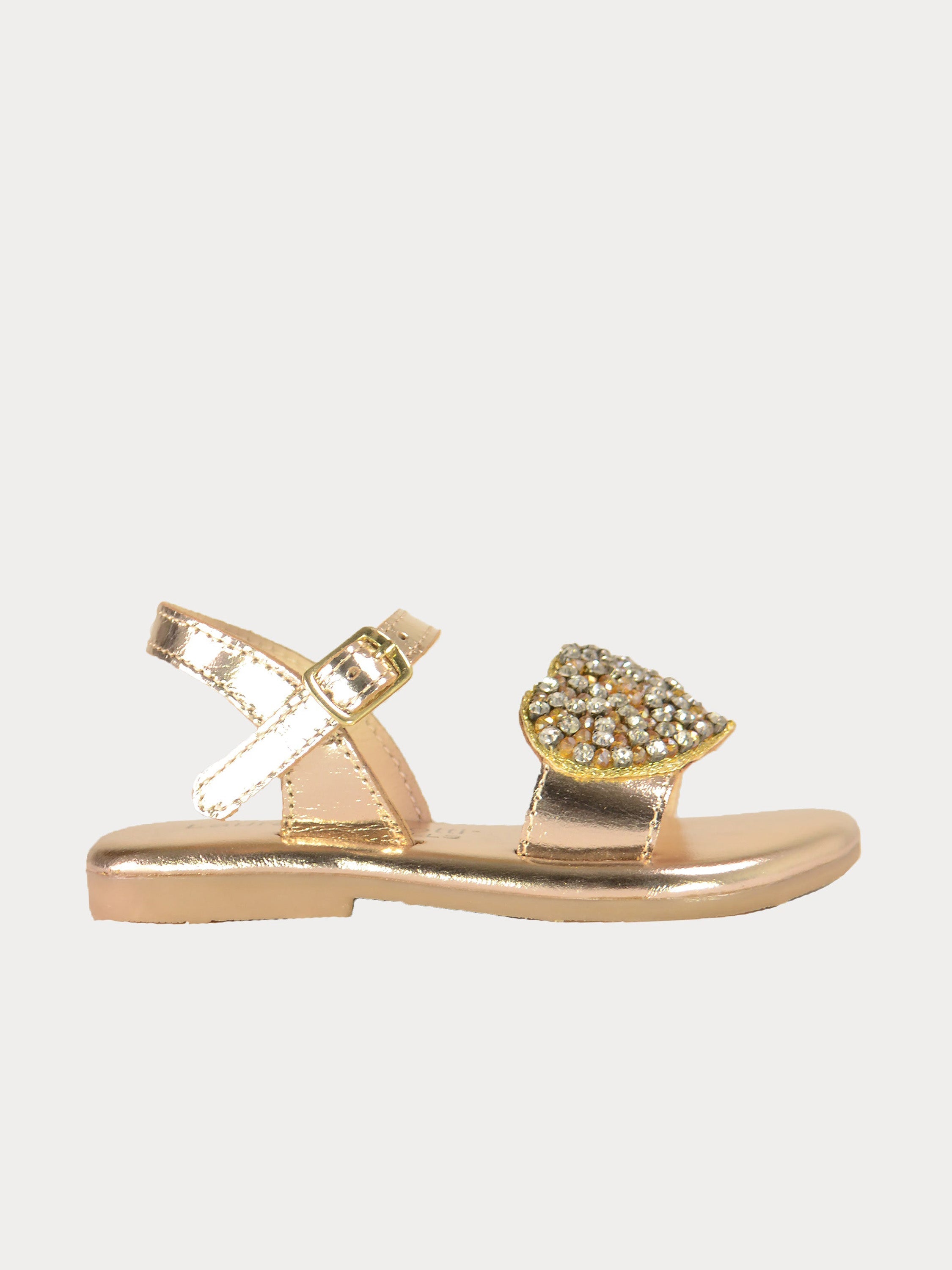 Asso Girls Back Strap Sandals #color_Gold