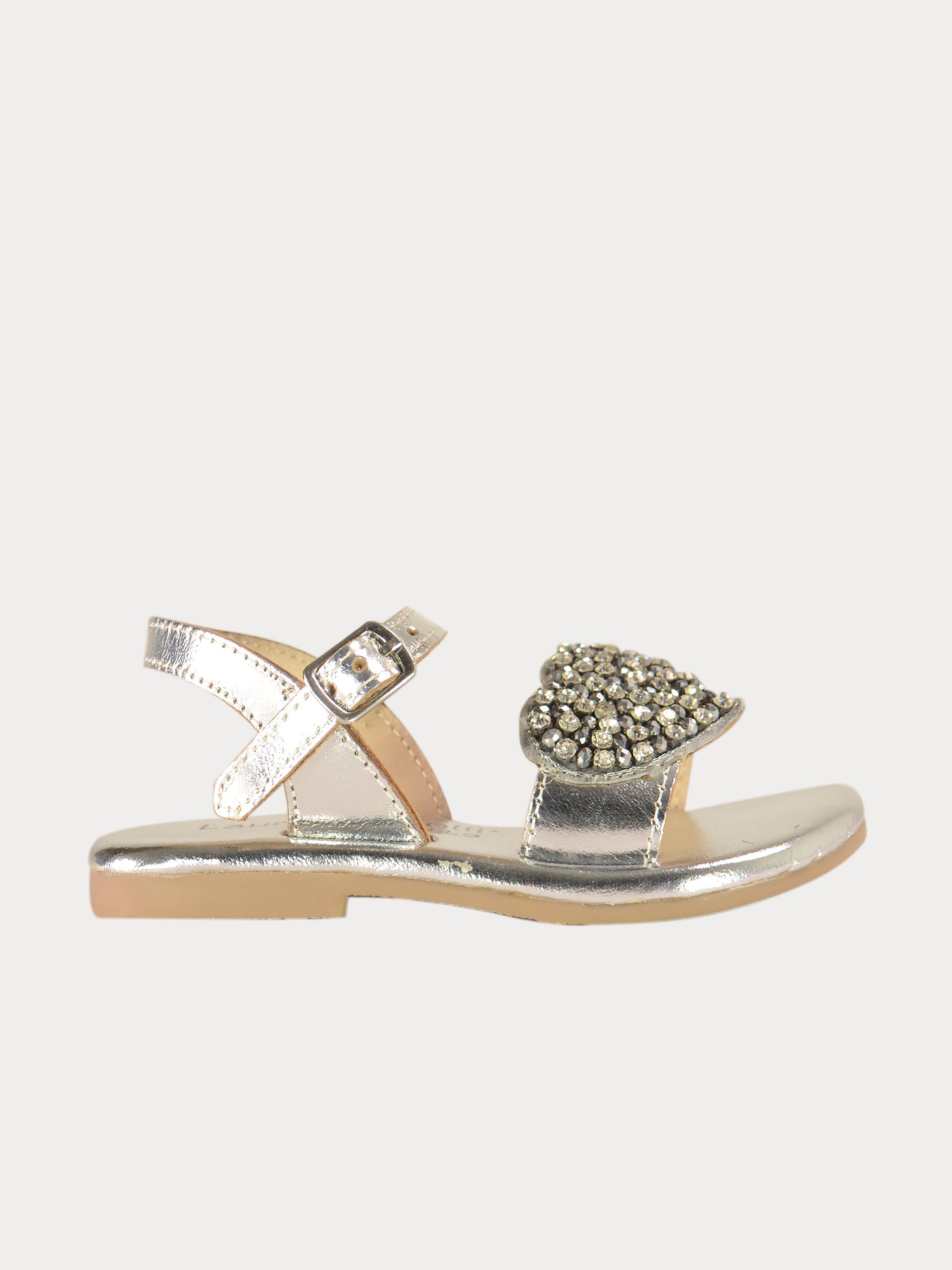 Asso Girls Back Strap Sandals #color_Silver