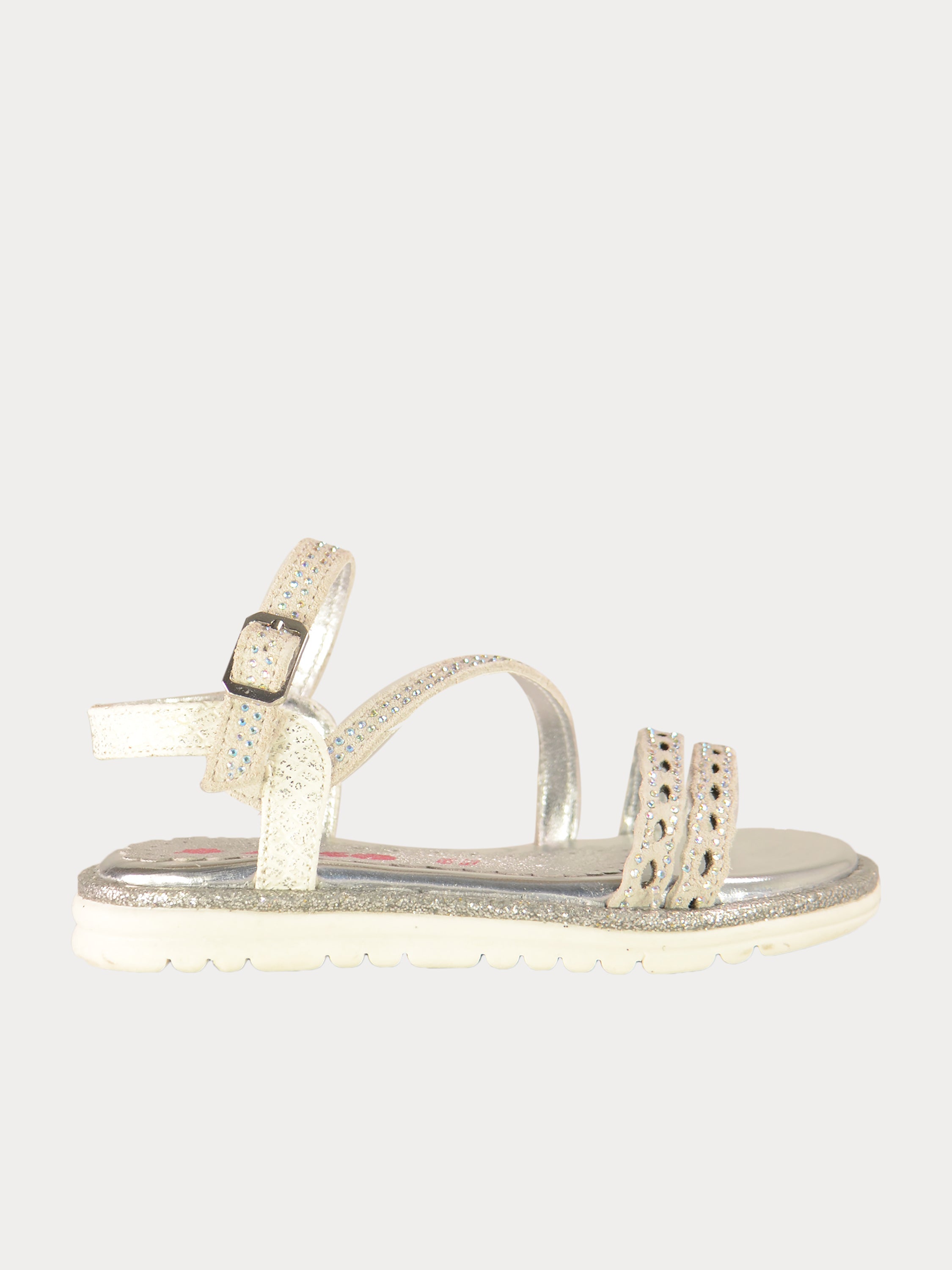 Asso Girls Back Strap Sandals #color_White