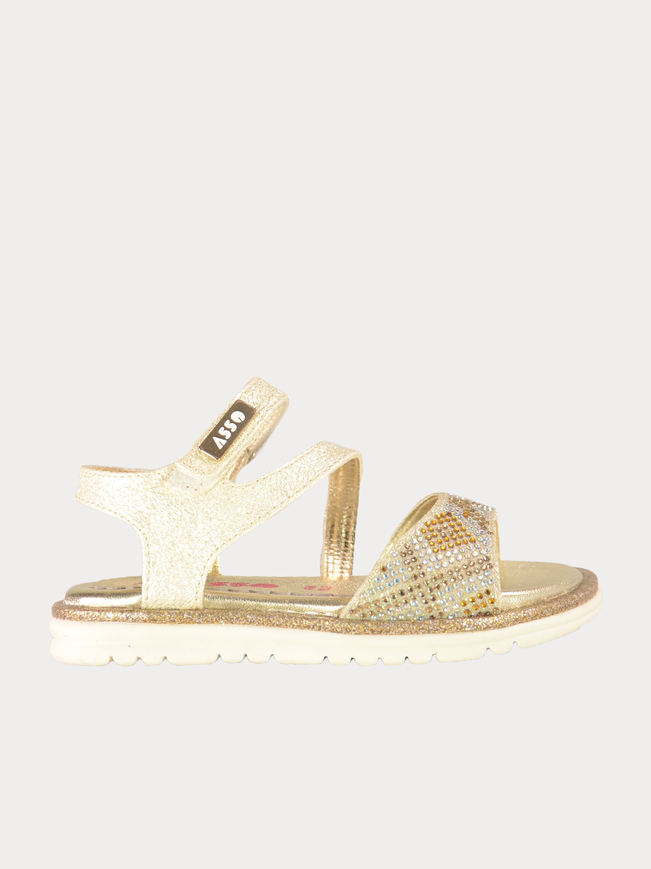 Asso Girls Back Strap Sandals #color_Gray