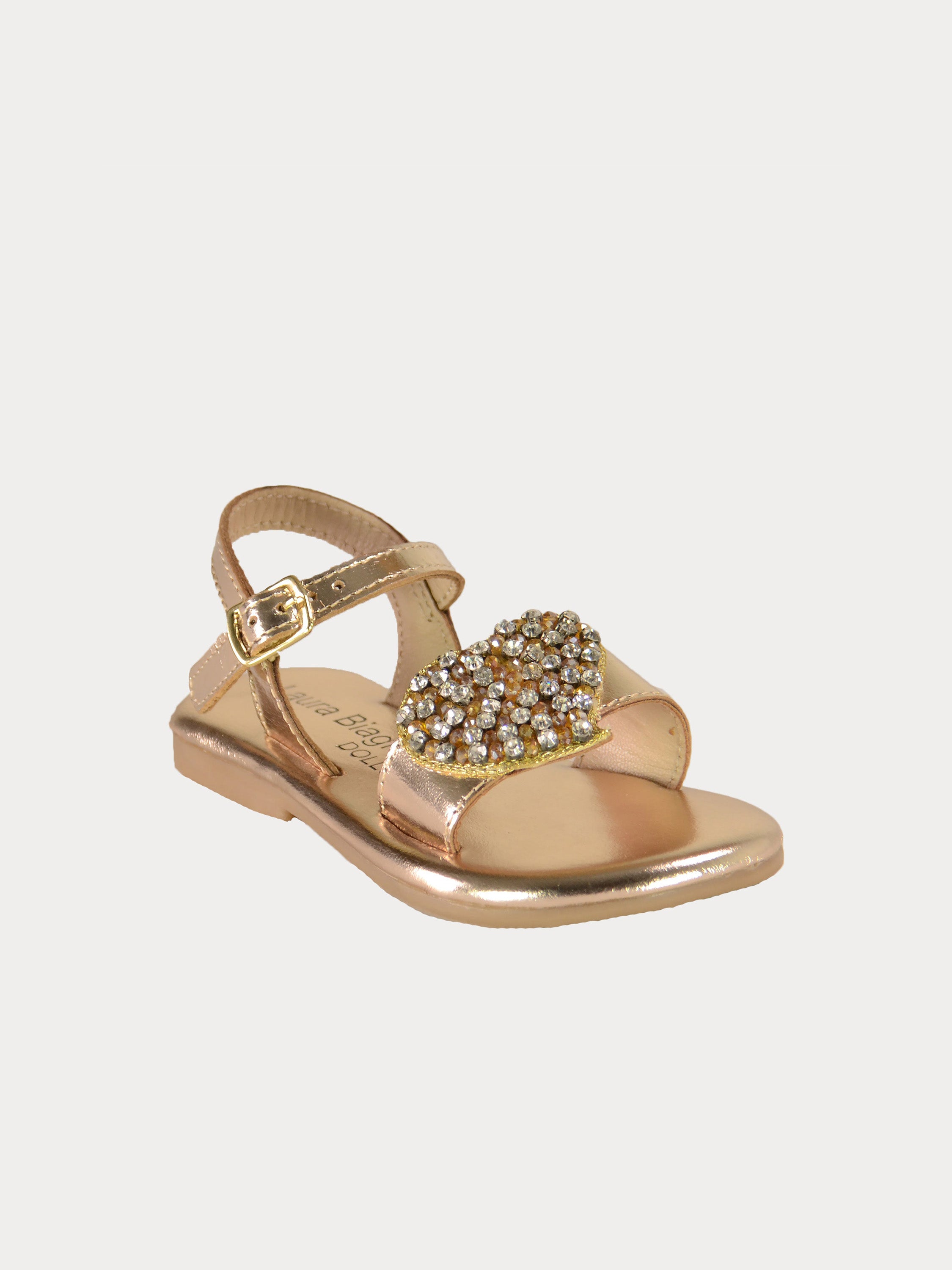 Asso Girls Back Strap Sandals #color_Gold