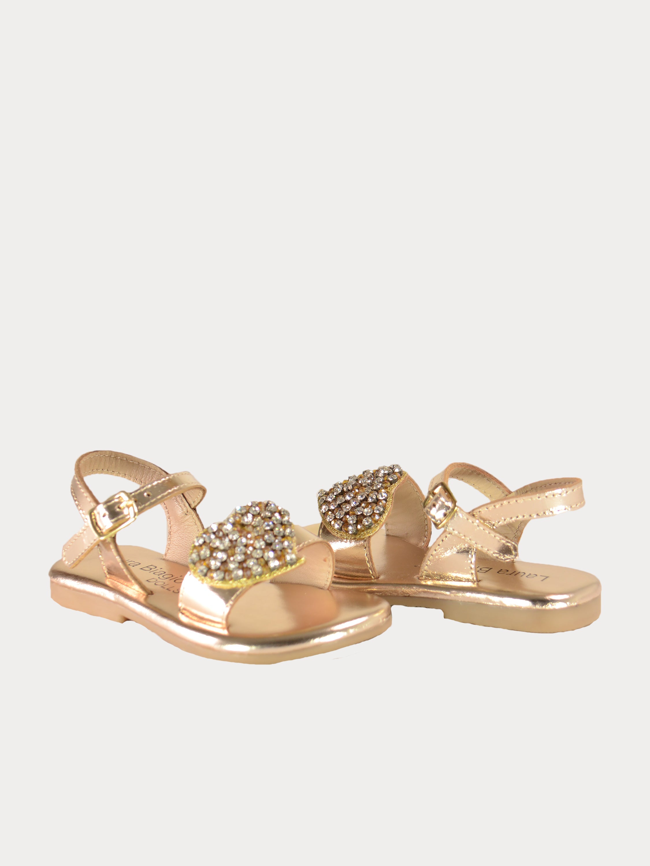 Asso Girls Back Strap Sandals #color_Gold