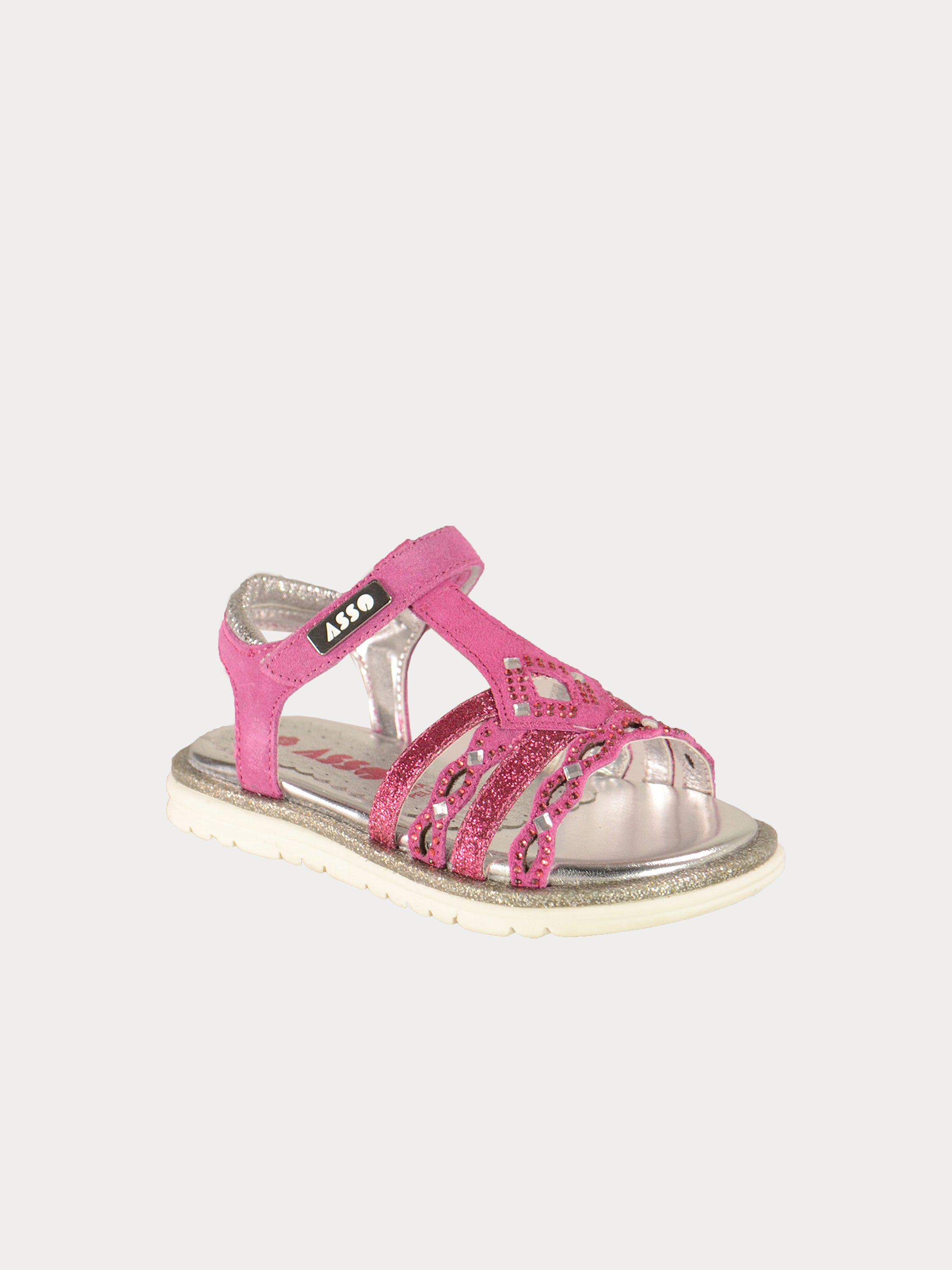 Asso Girls Back Strap Sandals #color_Pink