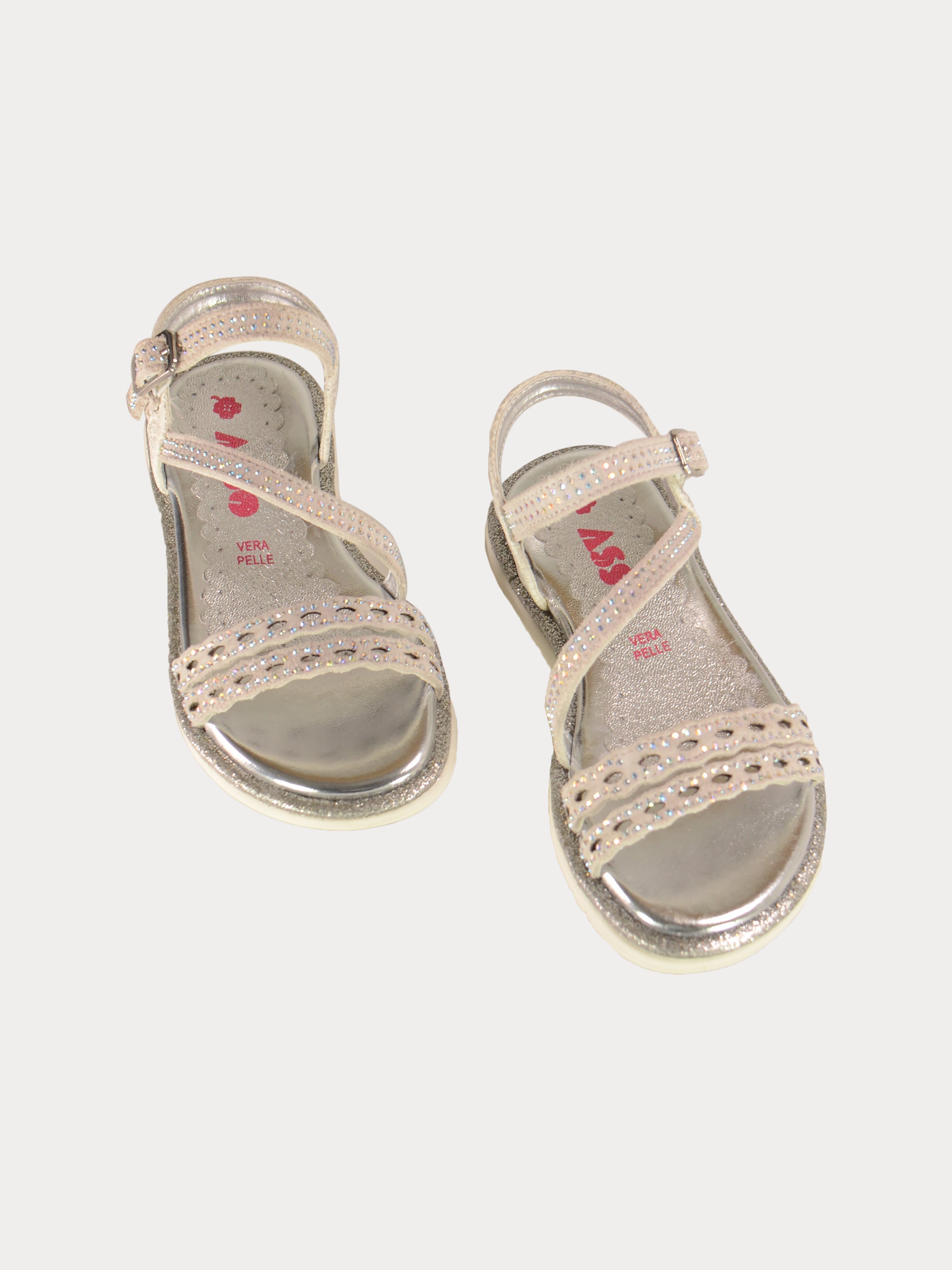 Asso Girls Back Strap Sandals #color_White