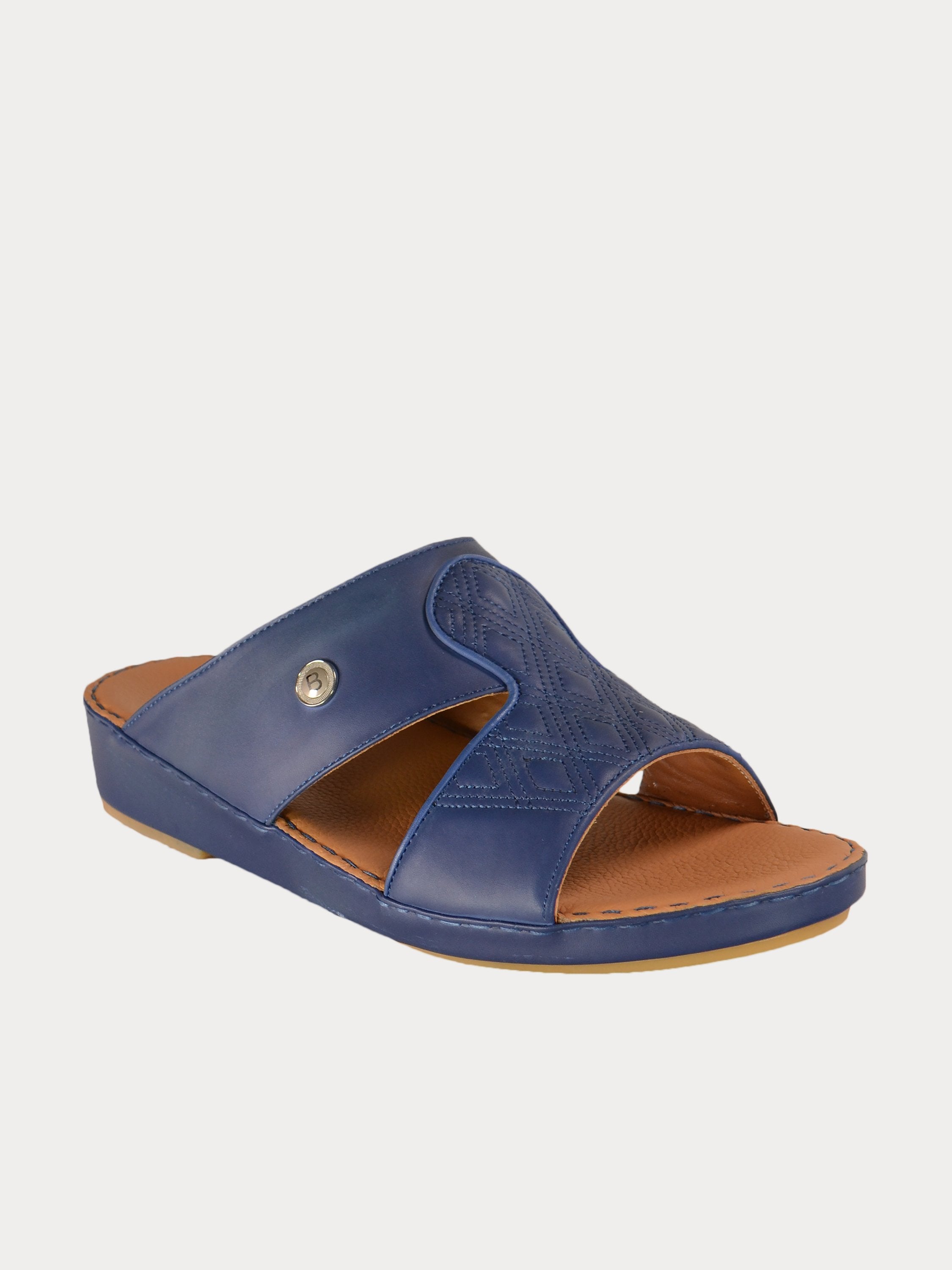 Barjeel Uno 021143 Diamer Men's Arabic Sandals #color_Navy