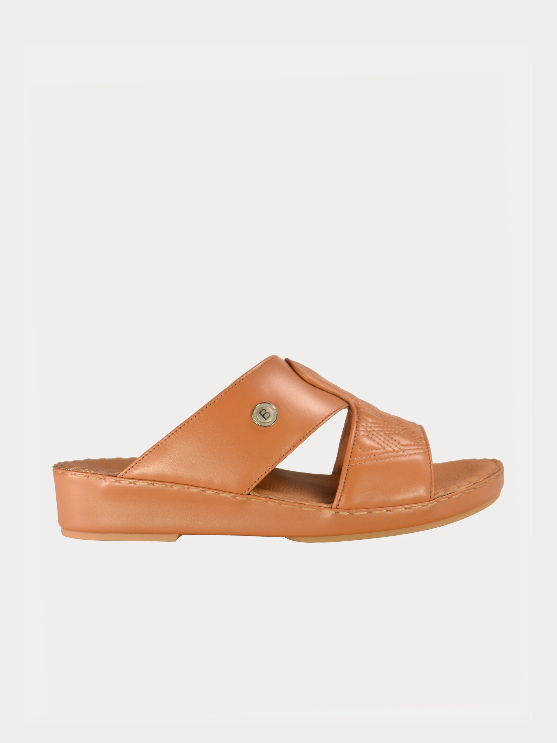 Barjeel Uno 021143 Diamer Men's Arabic Sandals #color_Tan