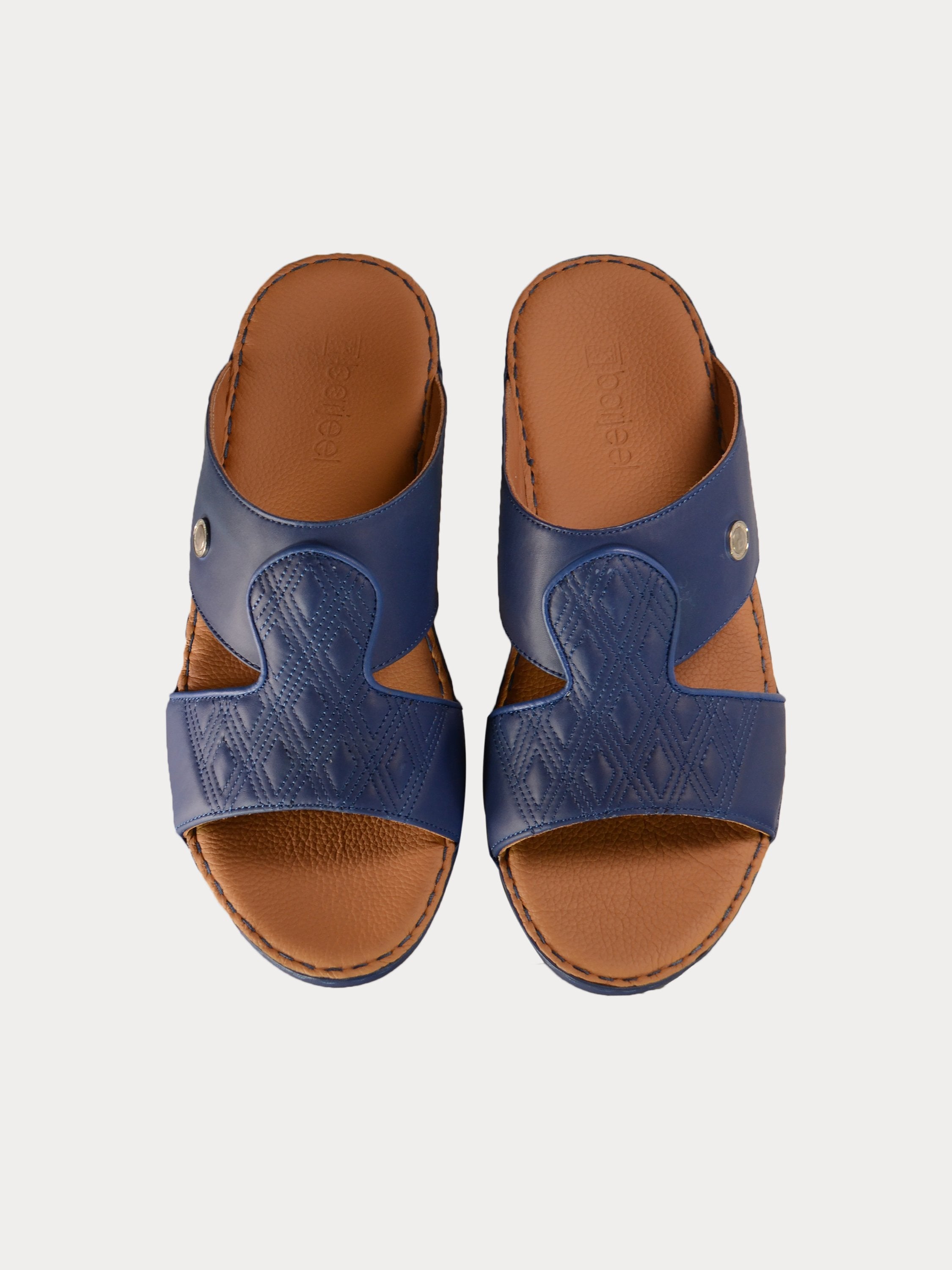 Barjeel Uno 021143 Diamer Men's Arabic Sandals #color_Navy