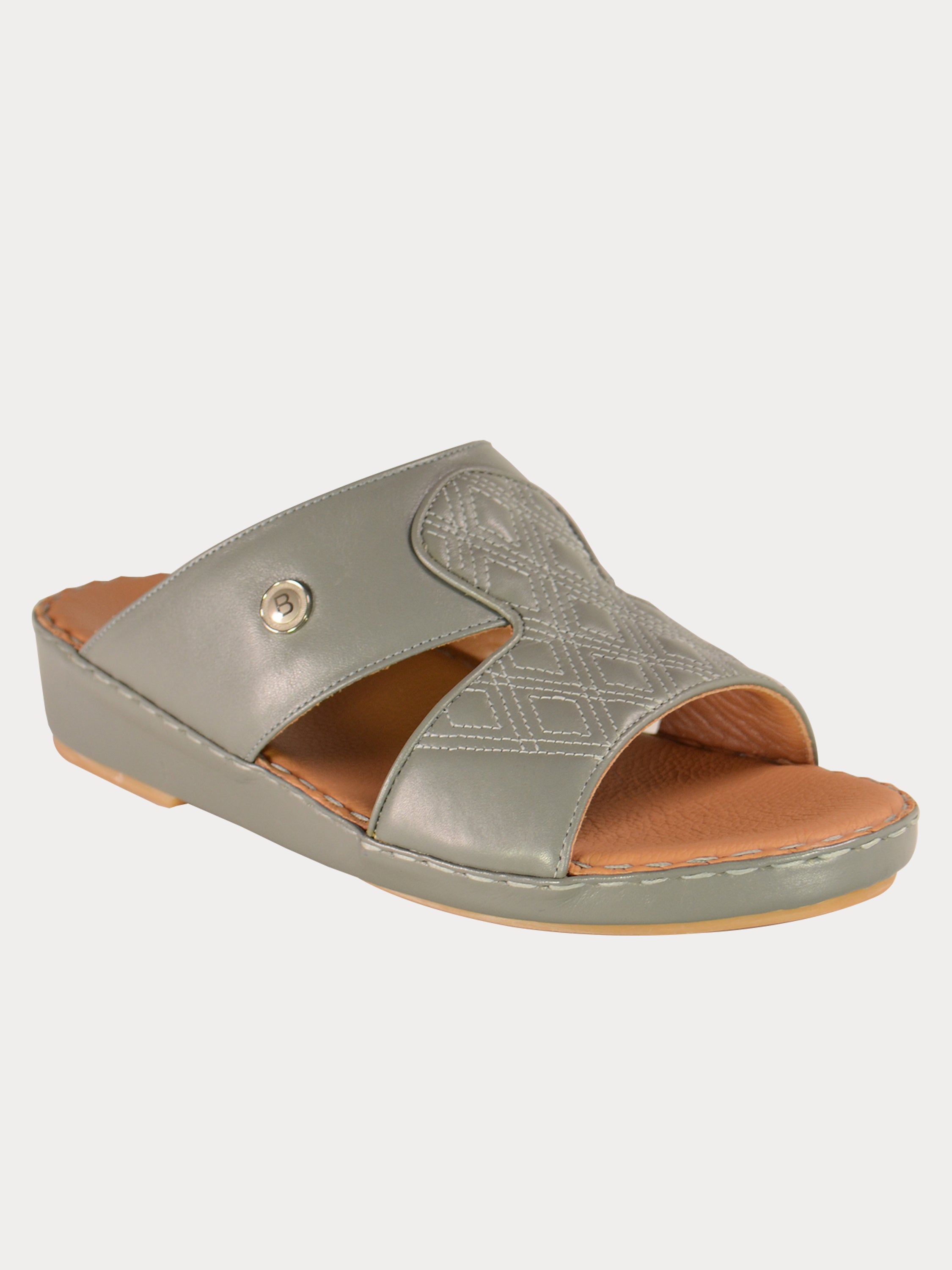 Barjeel Uno 021143 Diamer Men's Arabic Sandals #color_Gray