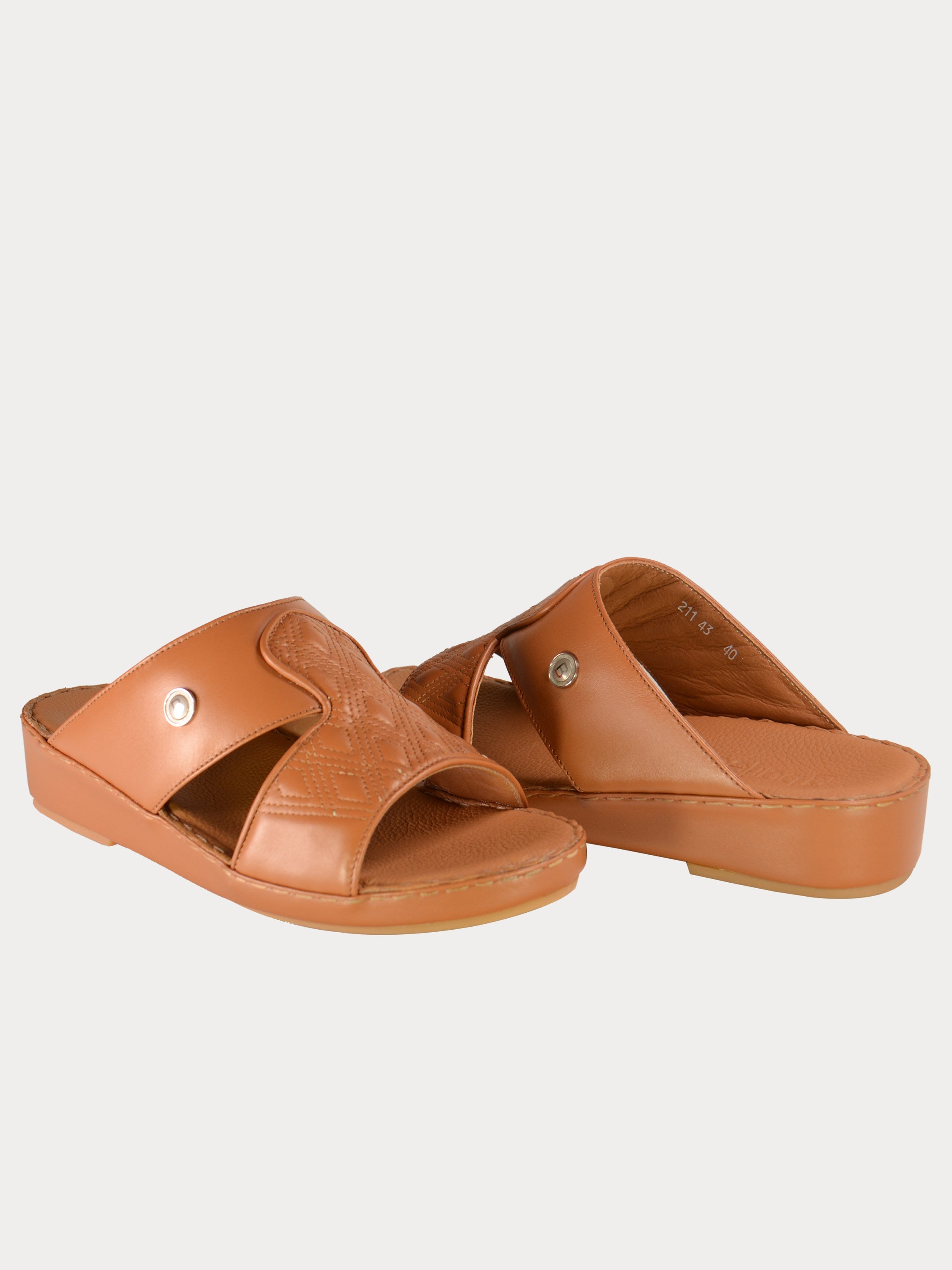 Barjeel Uno 021143 Diamer Men's Arabic Sandals #color_Tan