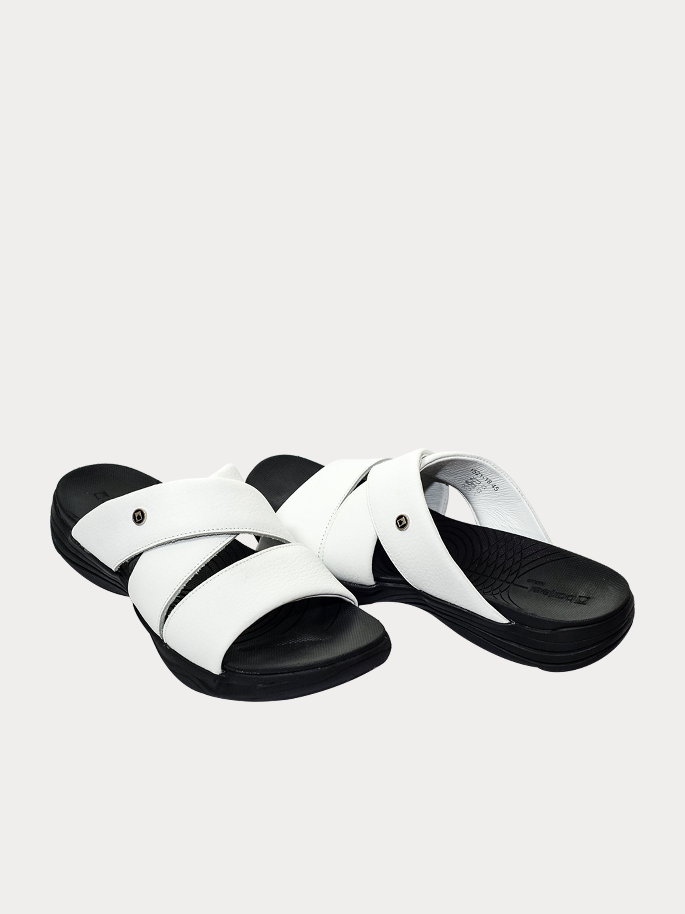 Barjeel Uno 152121 Faux Men's Arabic Sandals #color_White