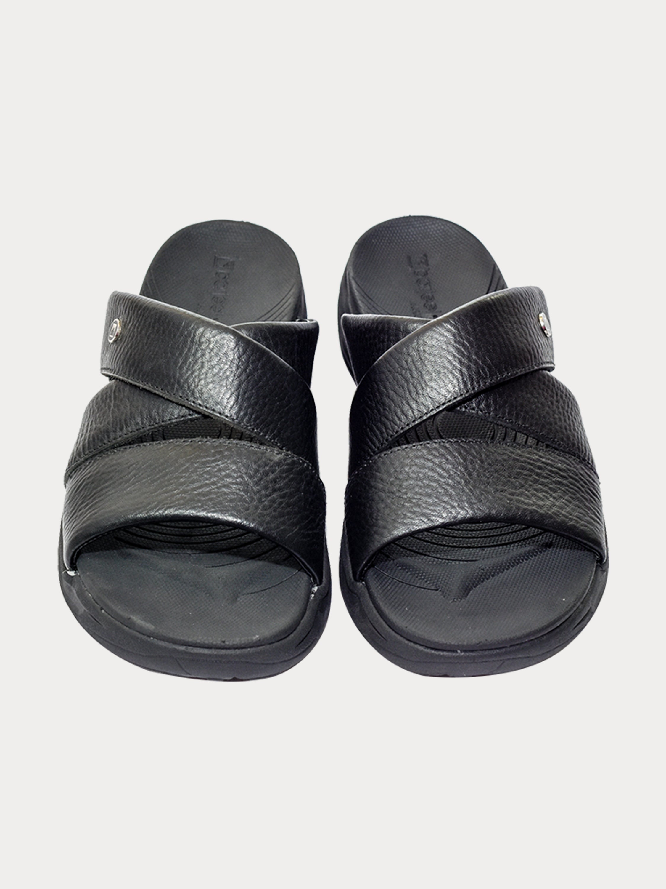 Barjeel Uno 152121 Faux Men's Arabic Sandals #color_Black