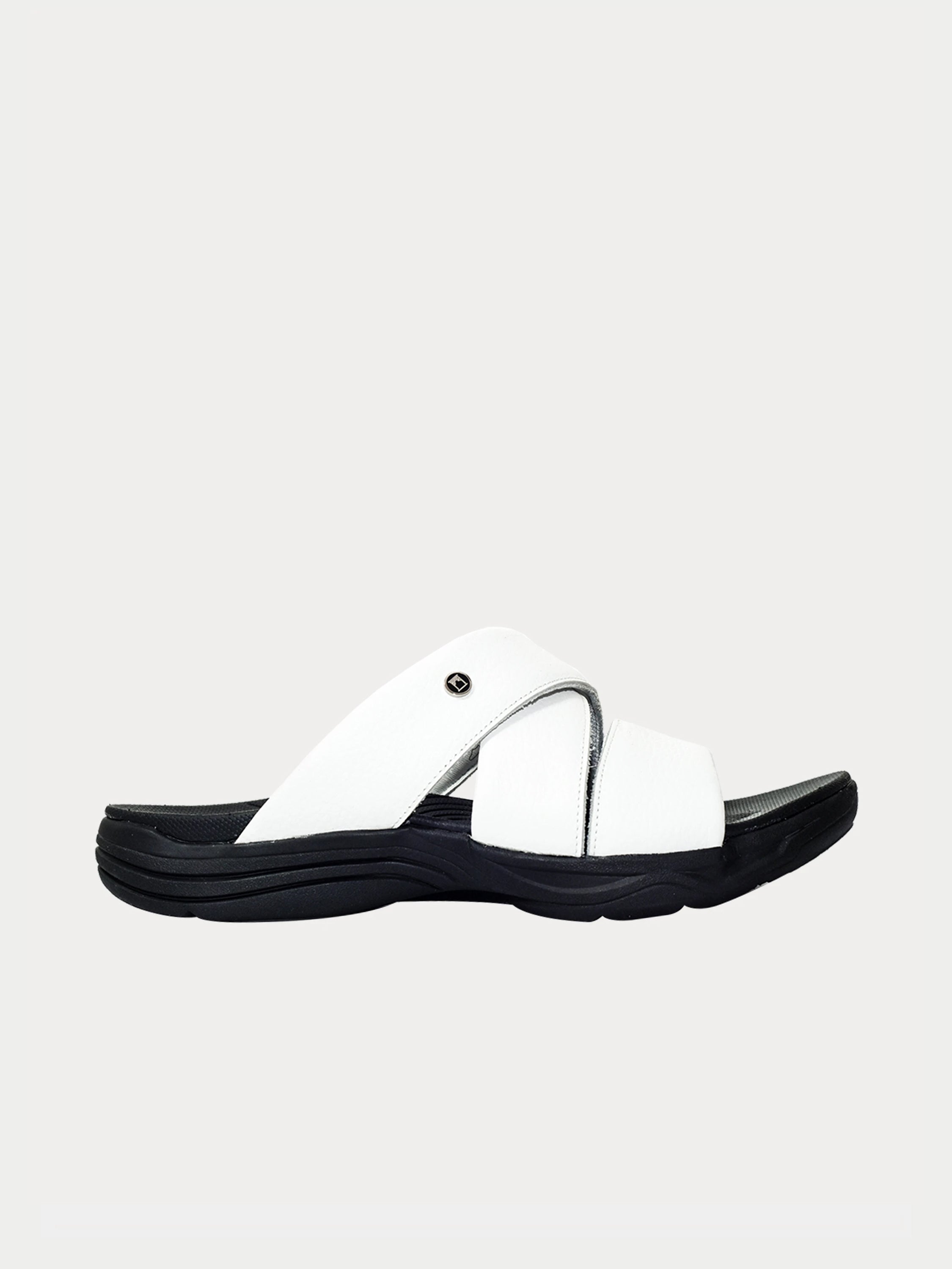 Barjeel Uno 152121 Faux Men's Arabic Sandals #color_White