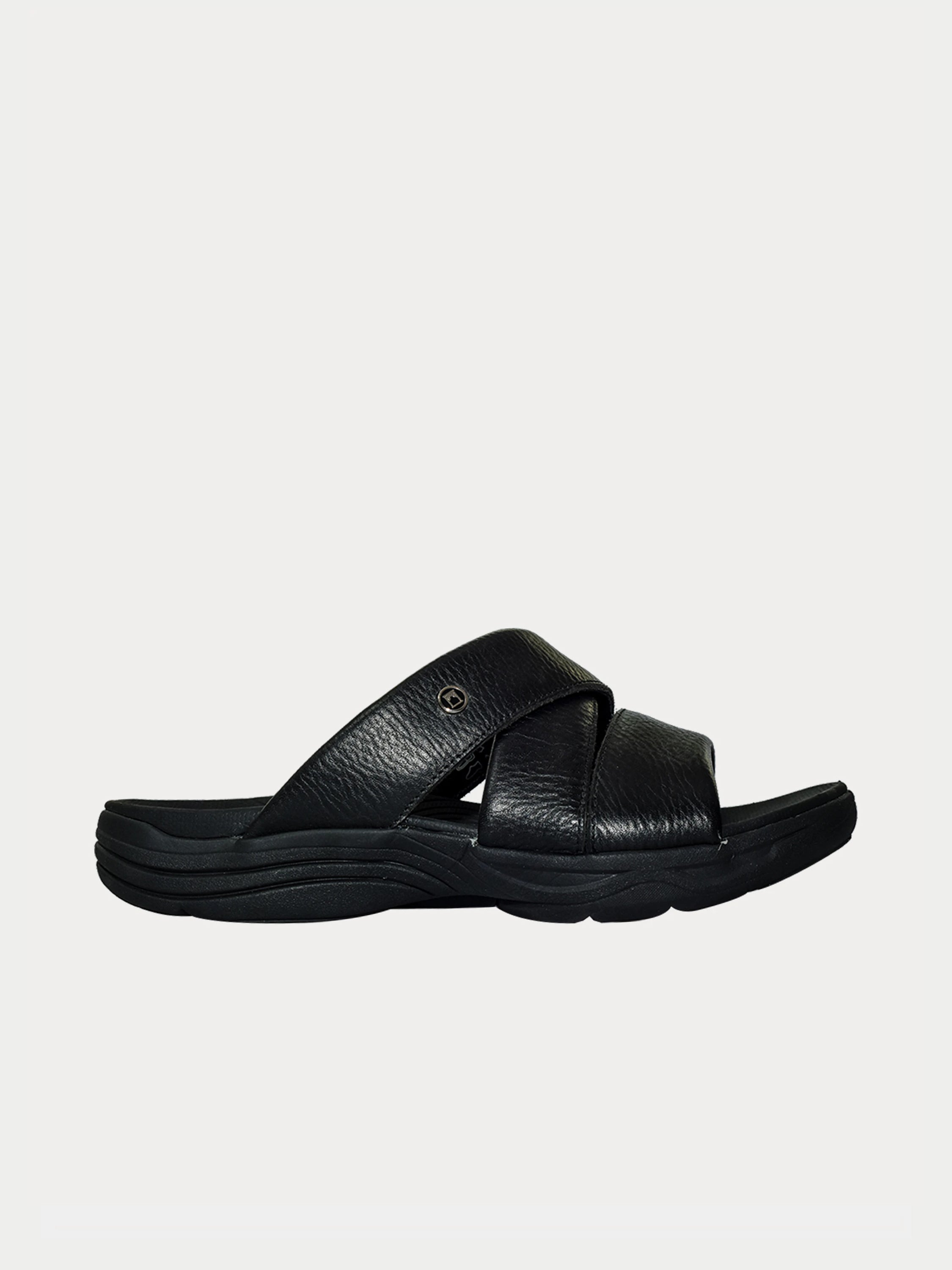 Barjeel Uno 152121 Faux Men's Arabic Sandals #color_Black