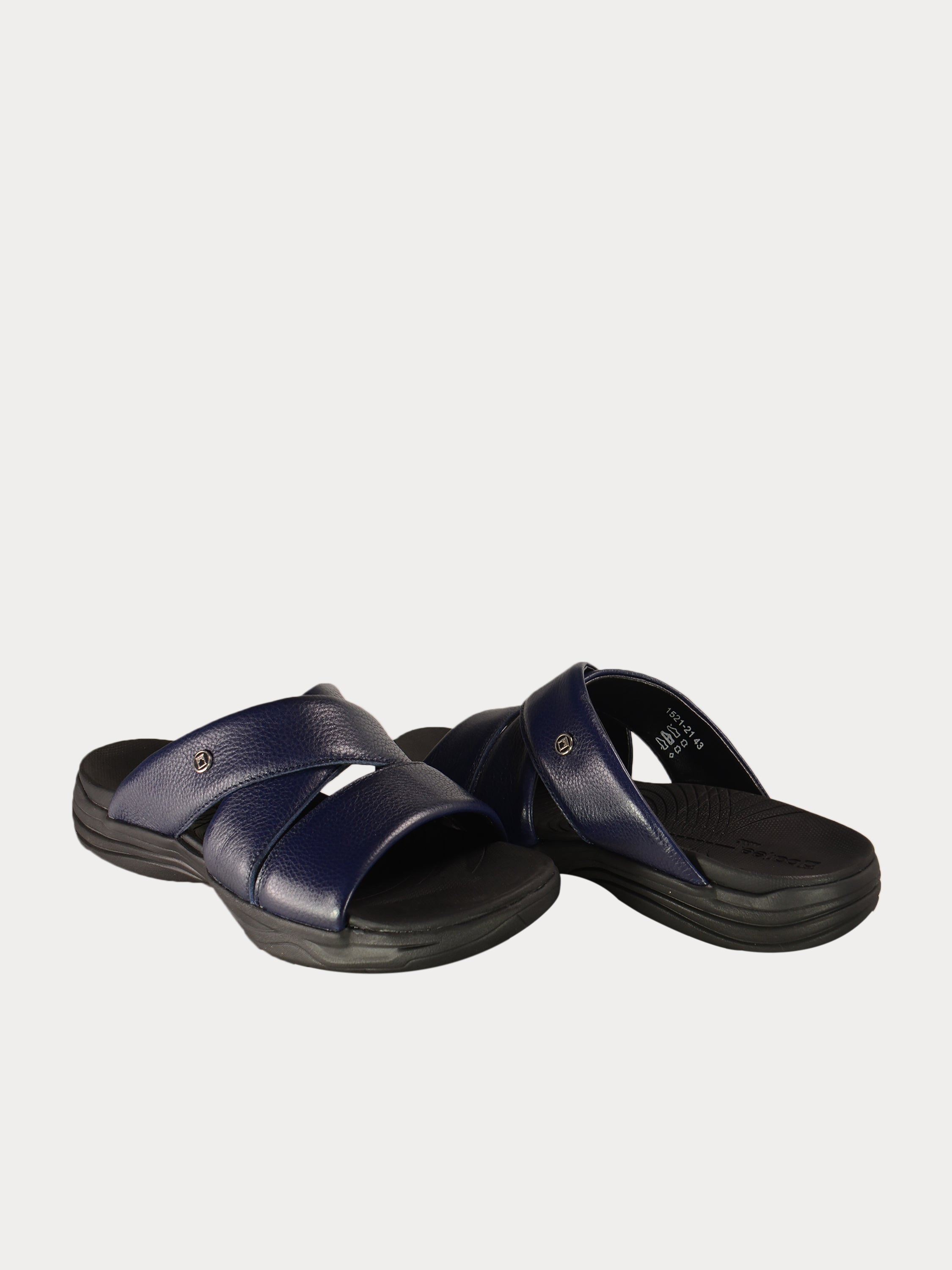 Barjeel Uno 152121 Faux Men's Arabic Sandals #color_Navy
