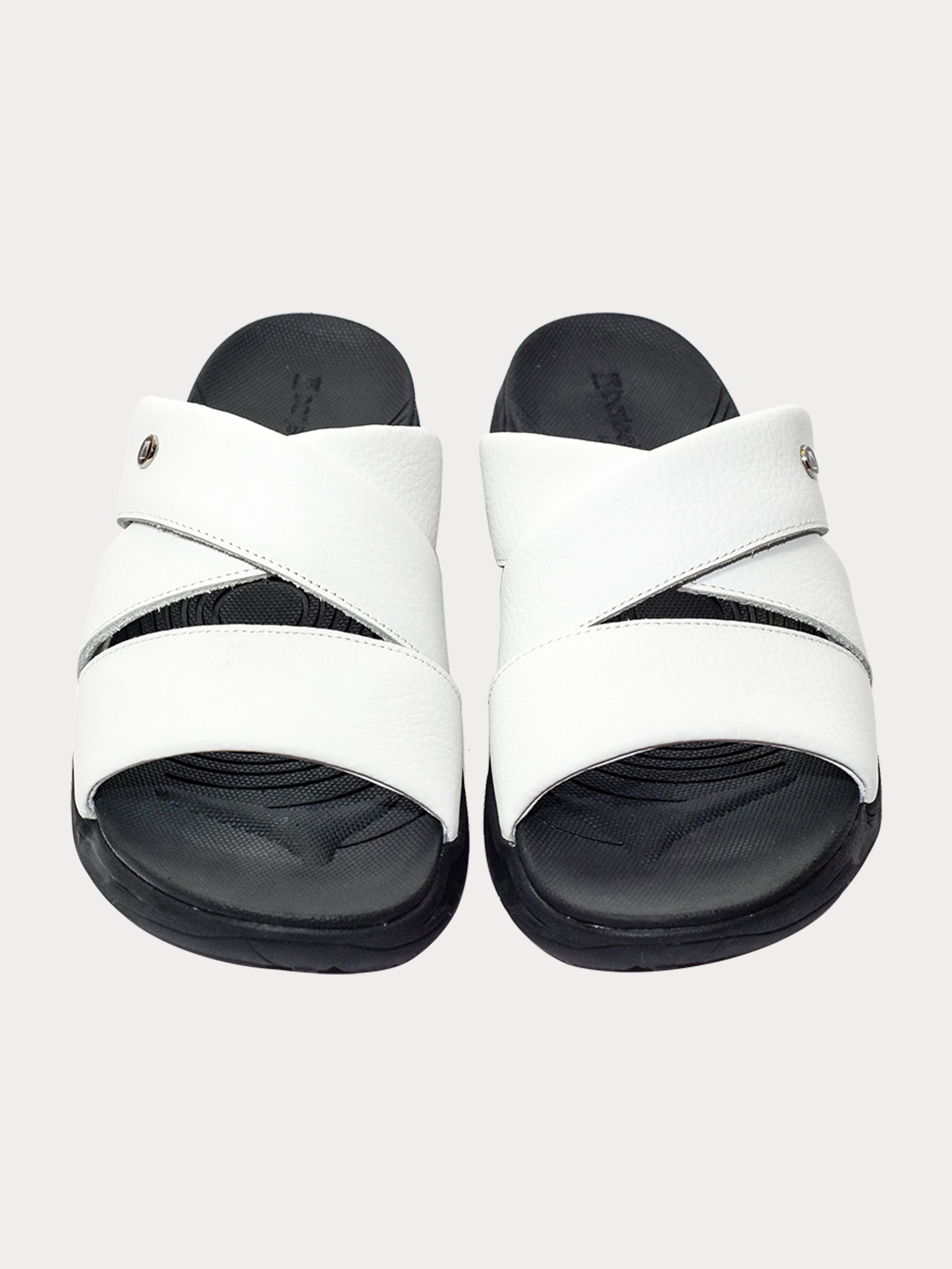Barjeel Uno 152121 Faux Men's Arabic Sandals #color_White