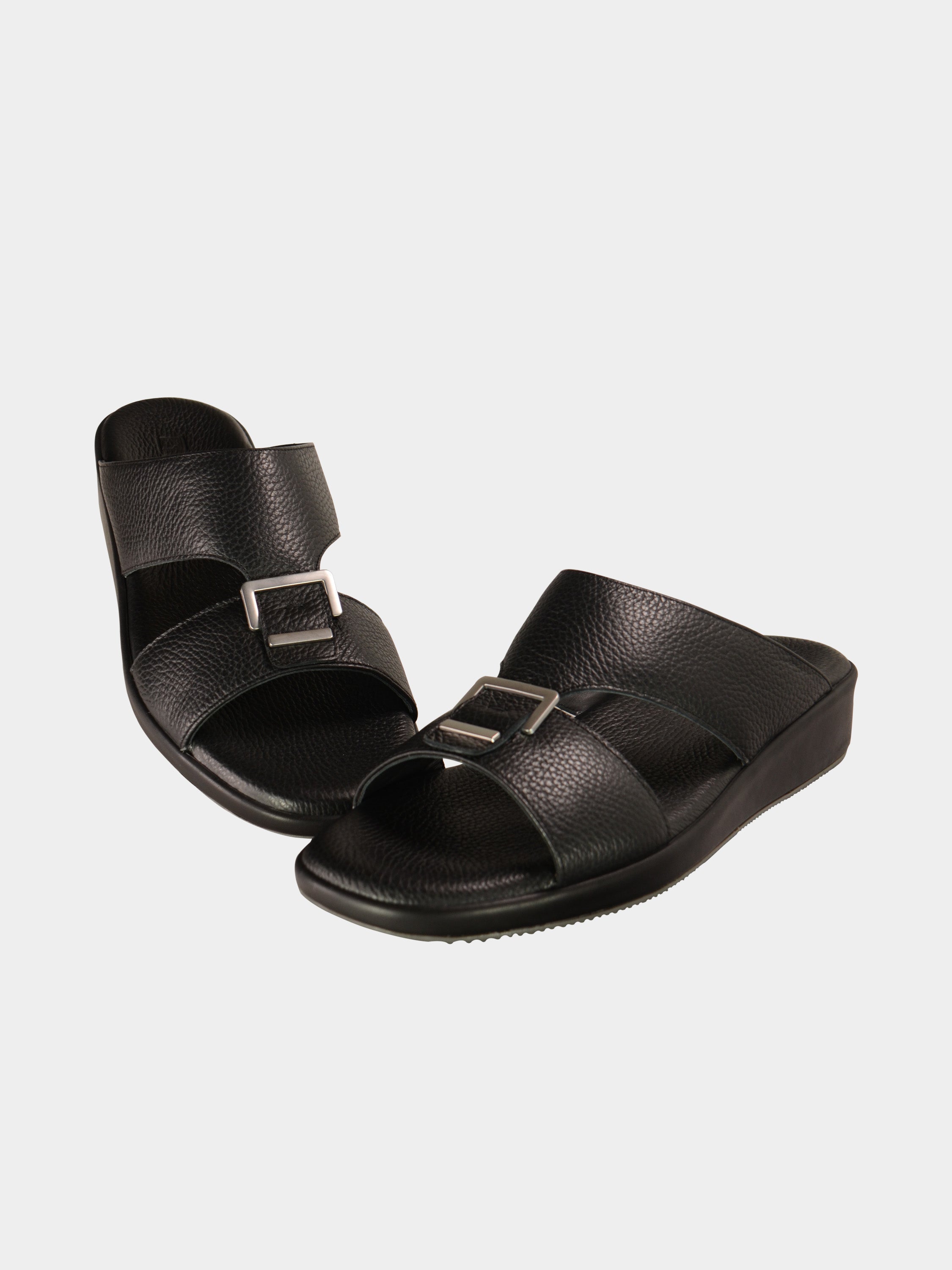 Barjeel Uno BGT-02 Boys Arabic Sandals #color_Black