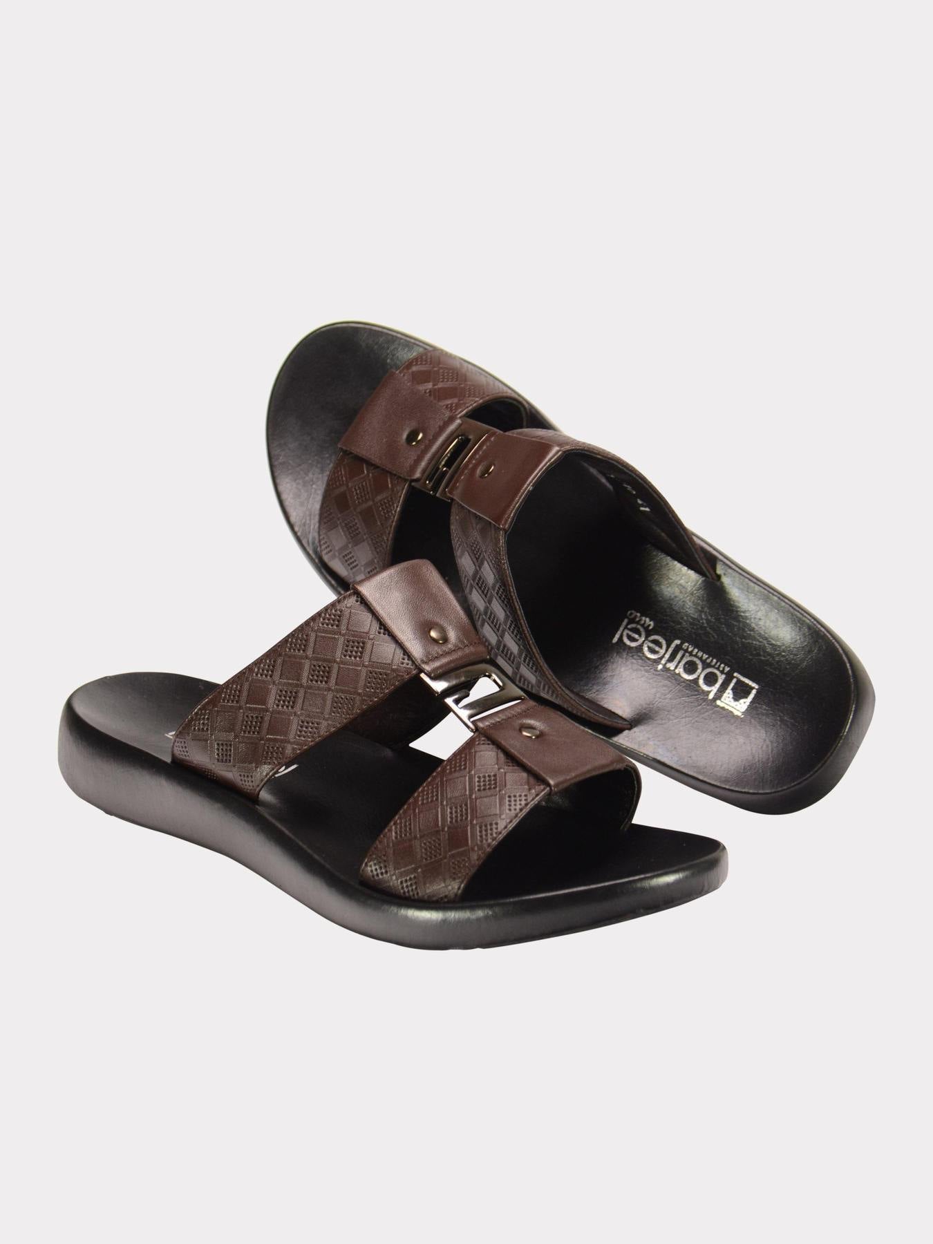 Barjeel Uno 0192100 Harlequin G Buckle Arabic Leather Sandals #color_Green