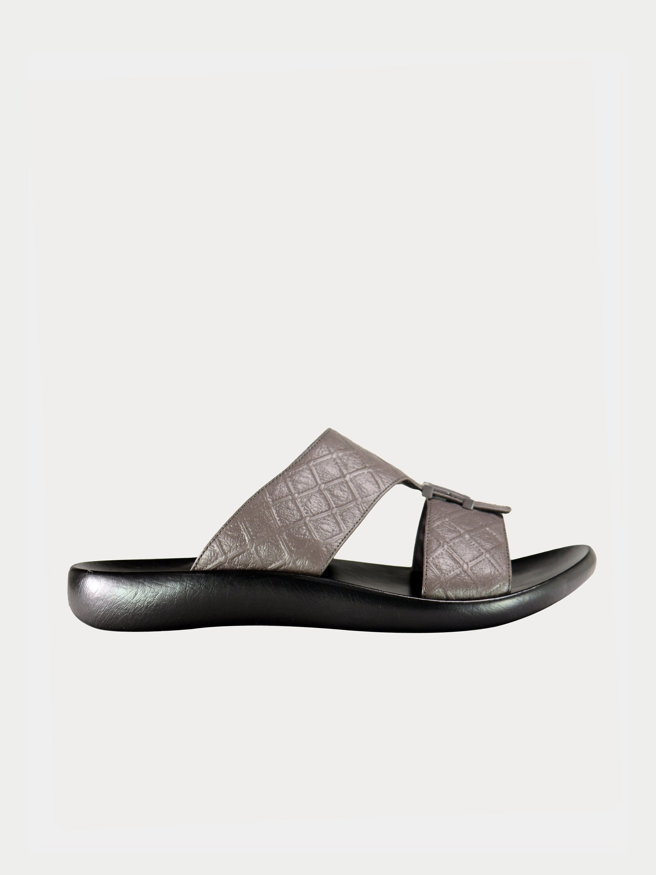 Barjeel Uno Harlequin Design Arabic Sandals #color_Grey