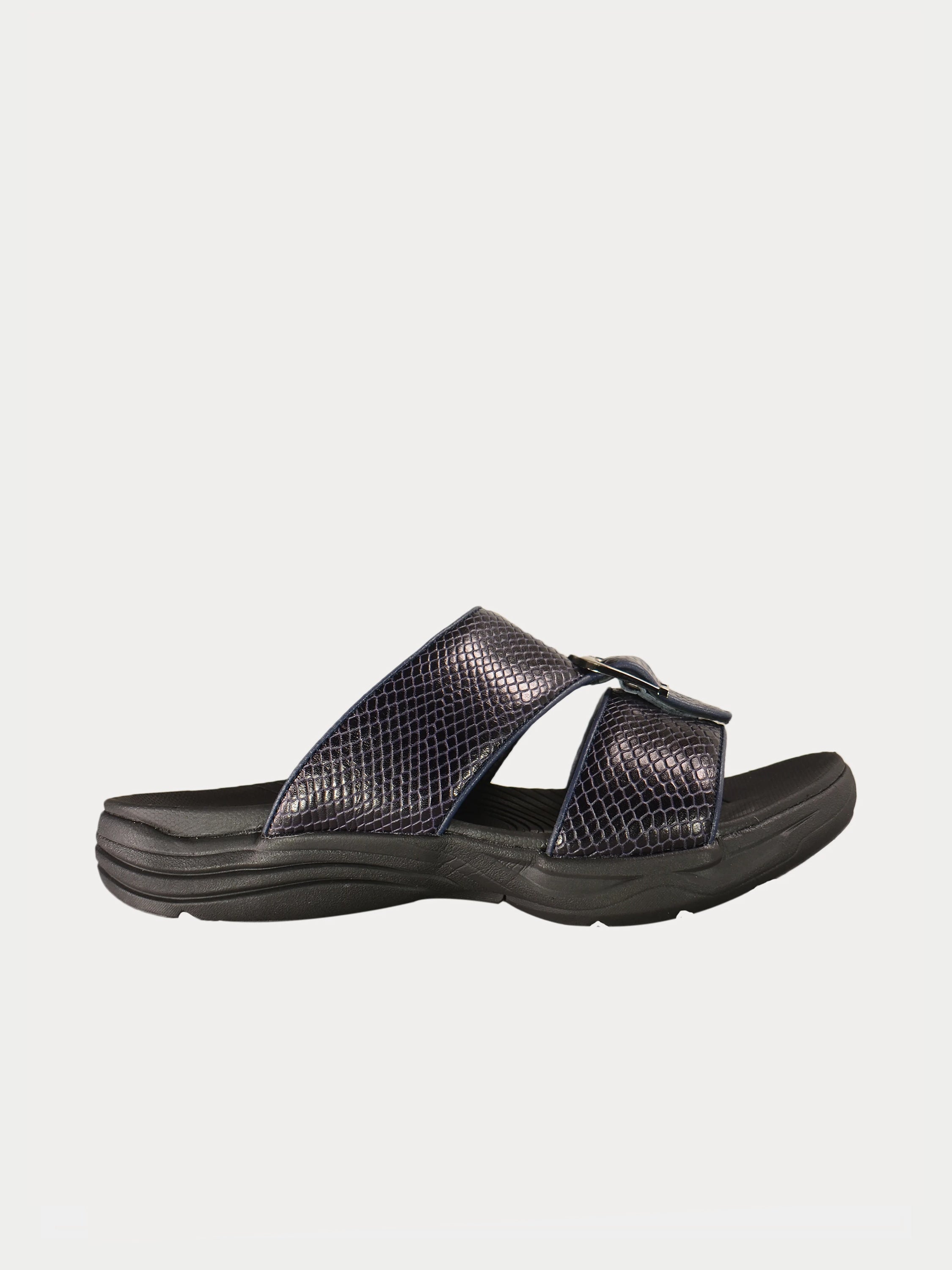 Barjeel Uno 152120 Honeycomb Pattern Arabic Sandals #color_Navy