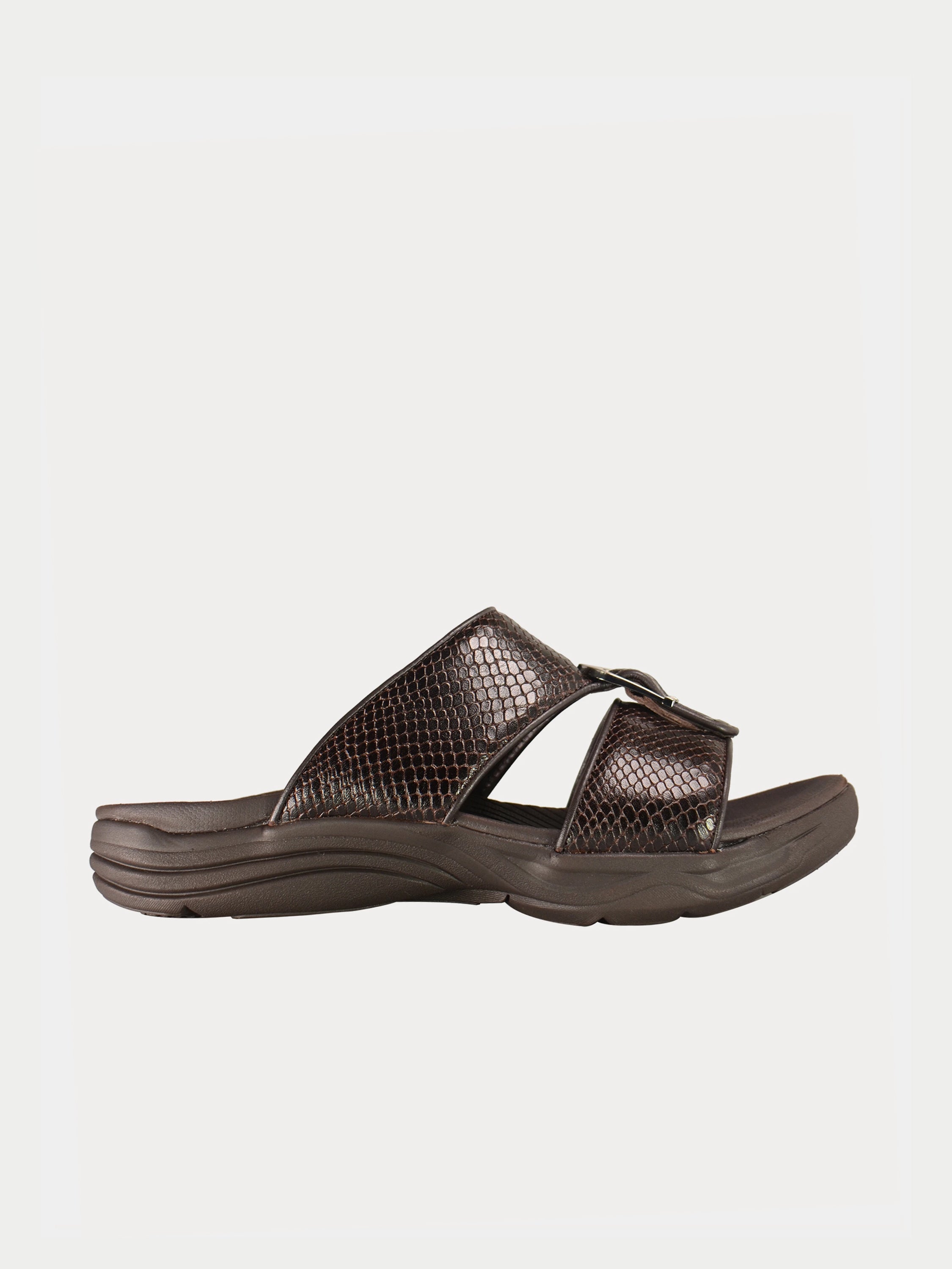 Barjeel Uno 152120 Honeycomb Pattern Arabic Sandals #color_Brown