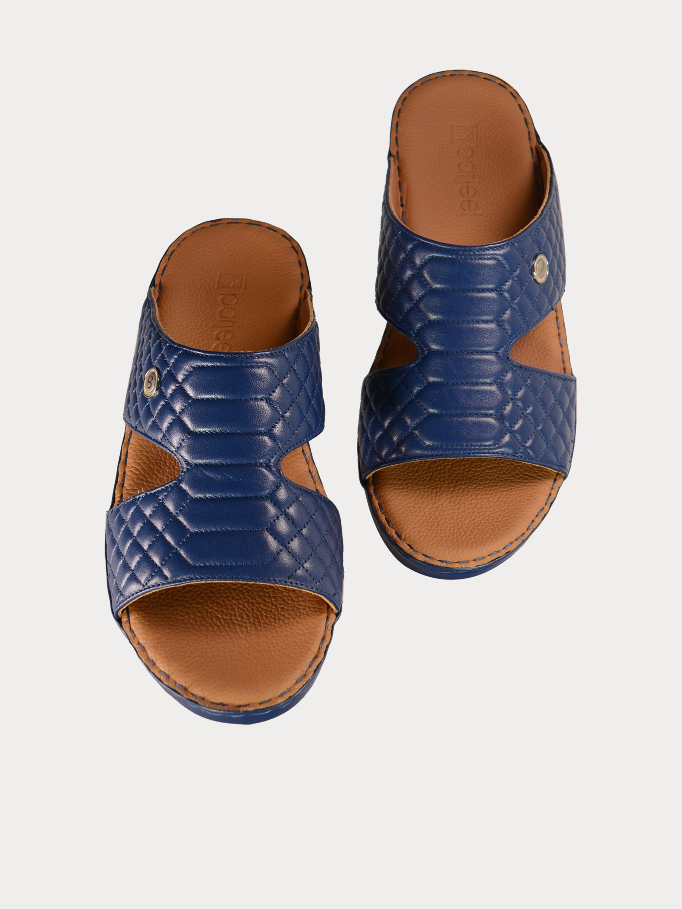 Barjeel Uno 021132 Lattice Design Arabic Sandals #color_Blue