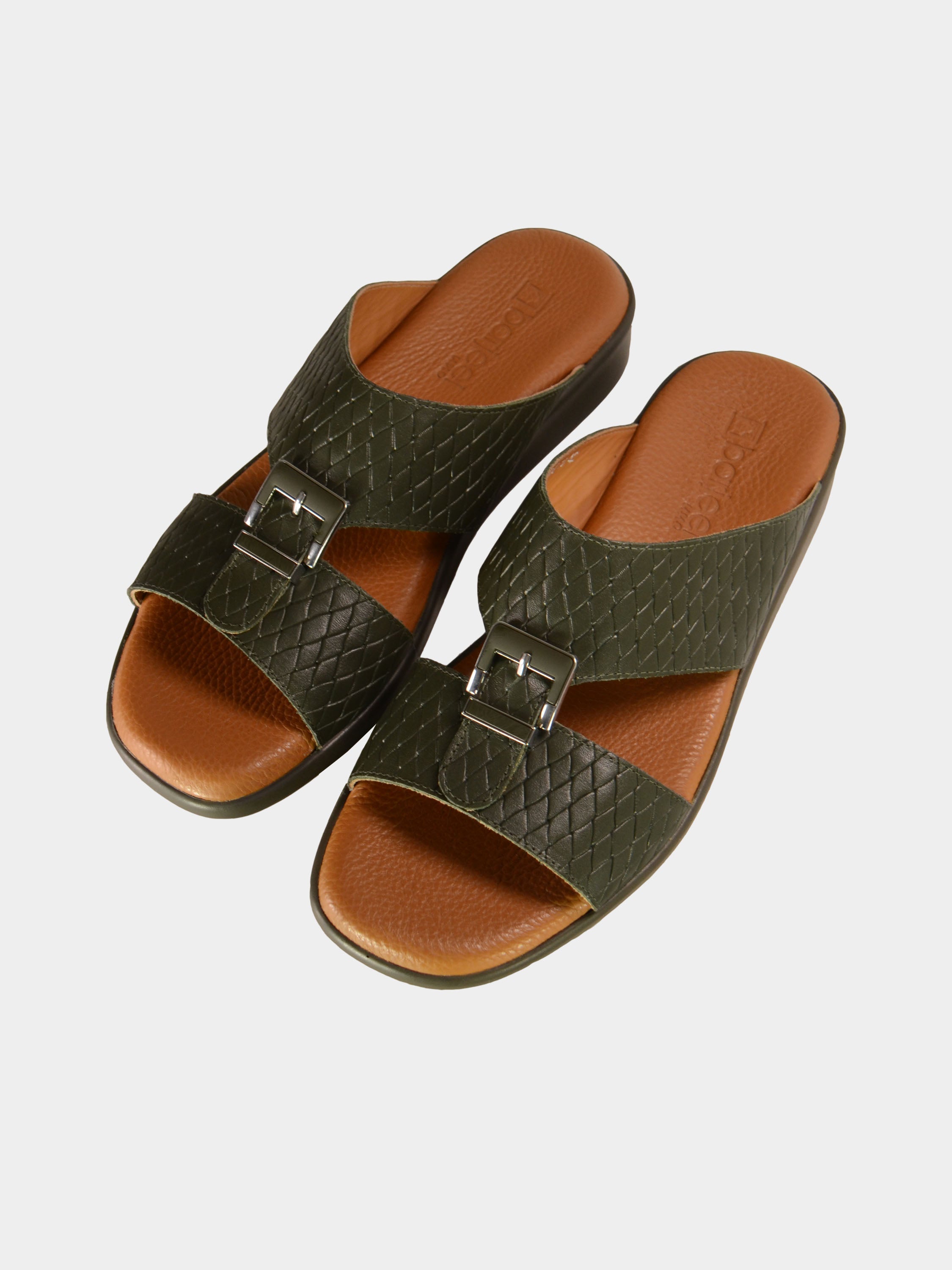 Barjeel Uno BGT-10 Men's Arabic Sandals #color_Green