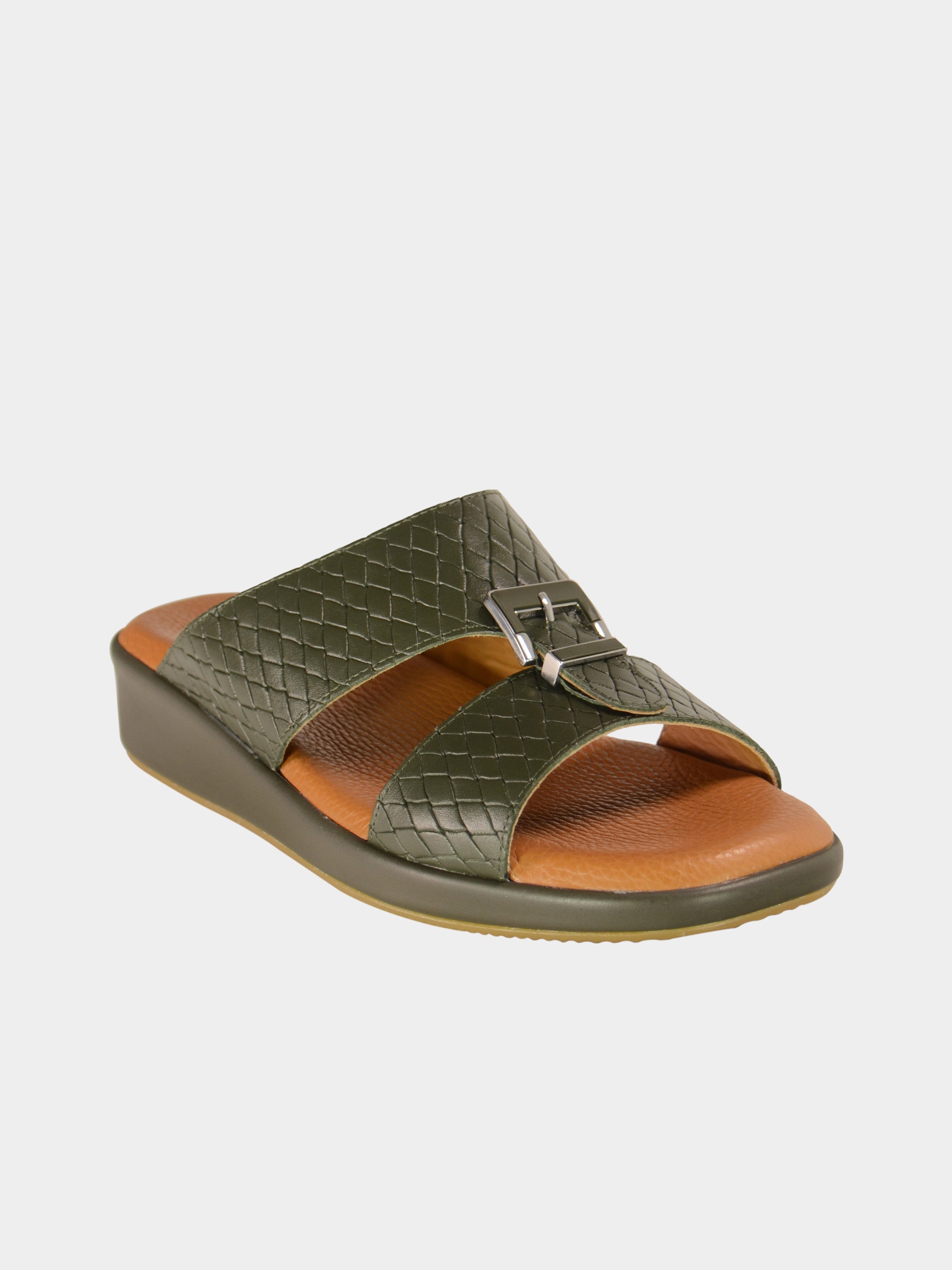 Barjeel Uno BGT-10 Men's Arabic Sandals #color_Green