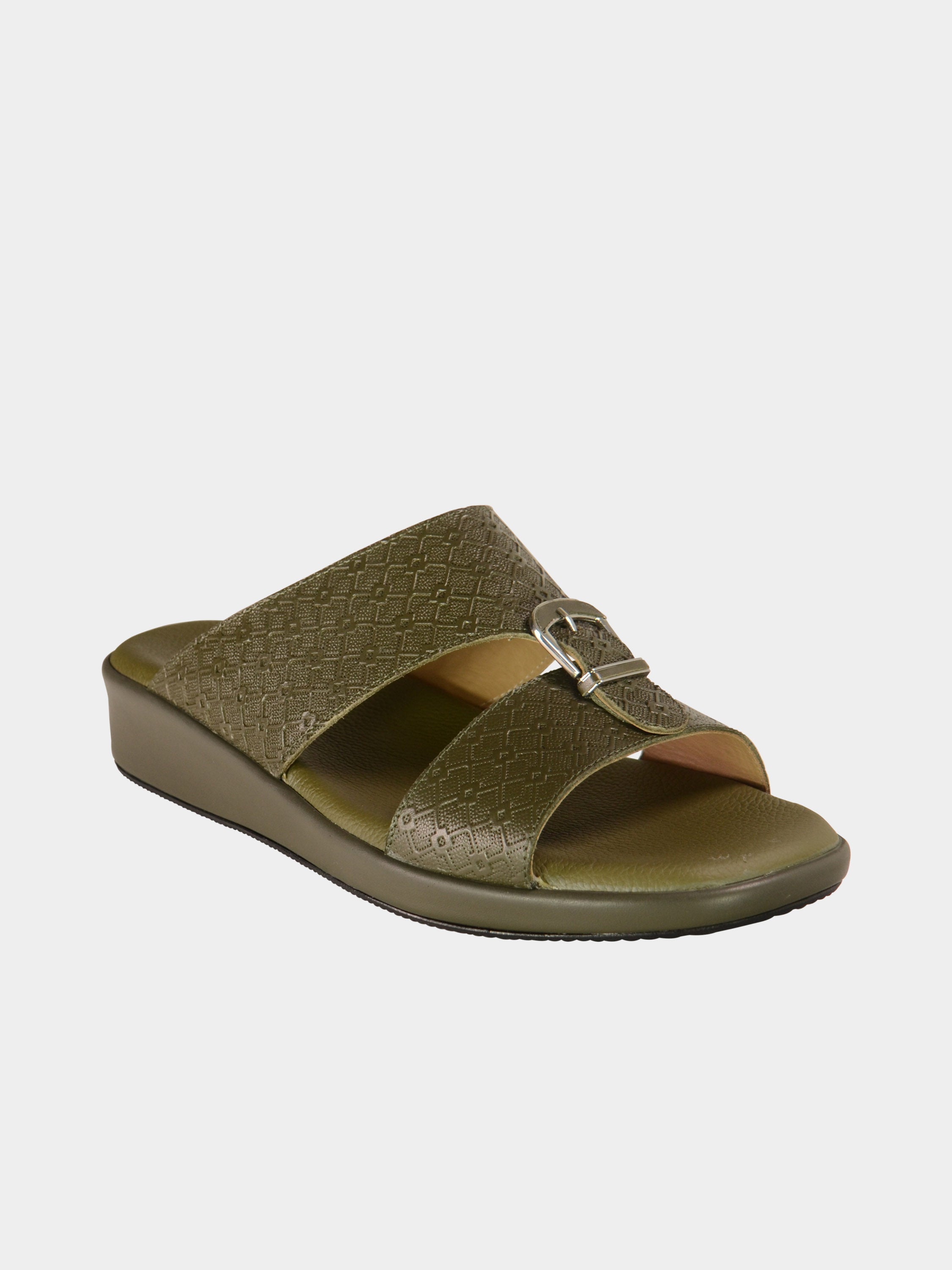 Barjeel Uno BGT-14 Boys Arabic Sandals #color_Green