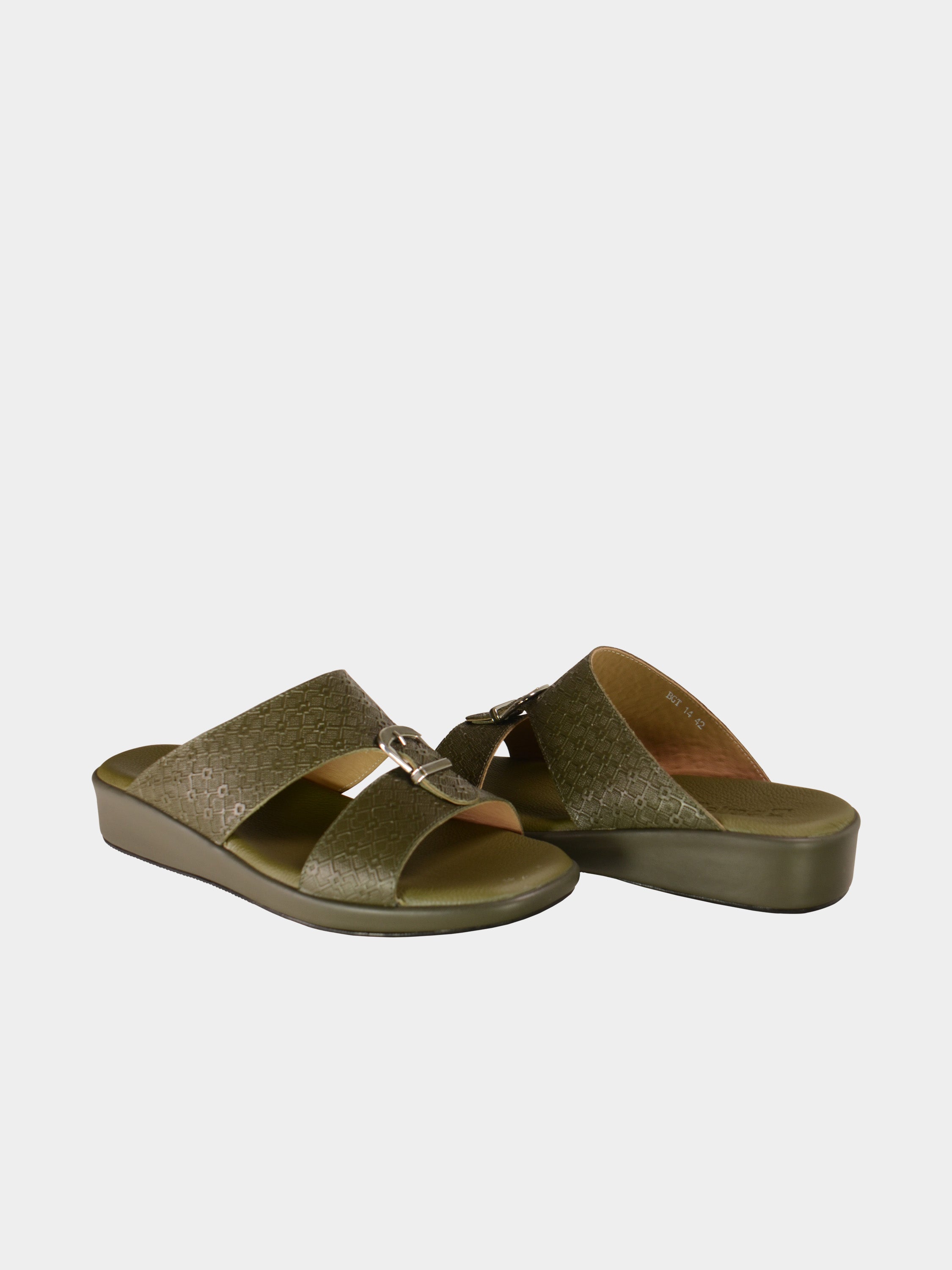 Barjeel Uno BGT-14 Men's Arabic Sandals #color_Green