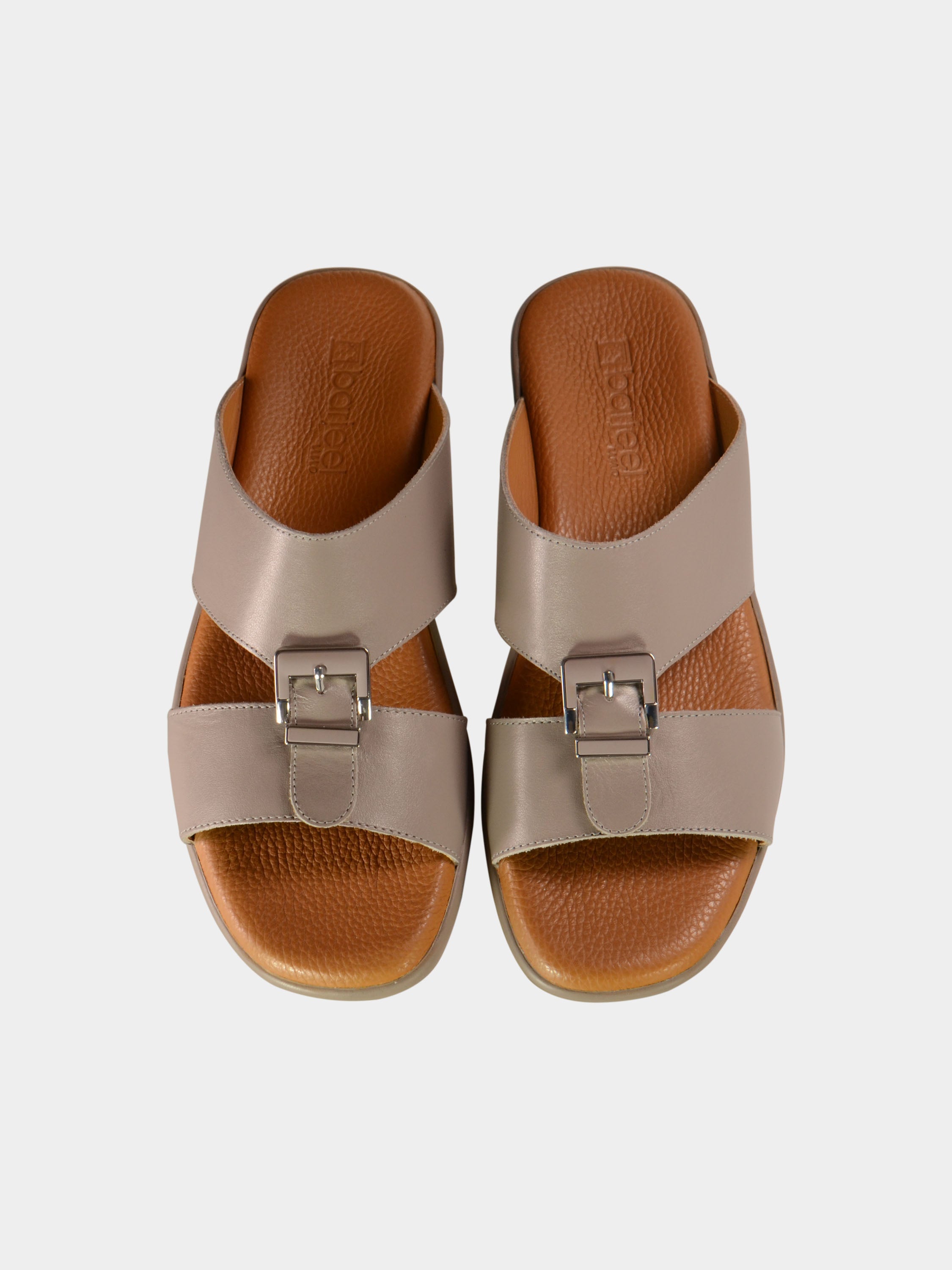 Barjeel Uno BGT-01 Men's Arabic Sandals #color_Gray