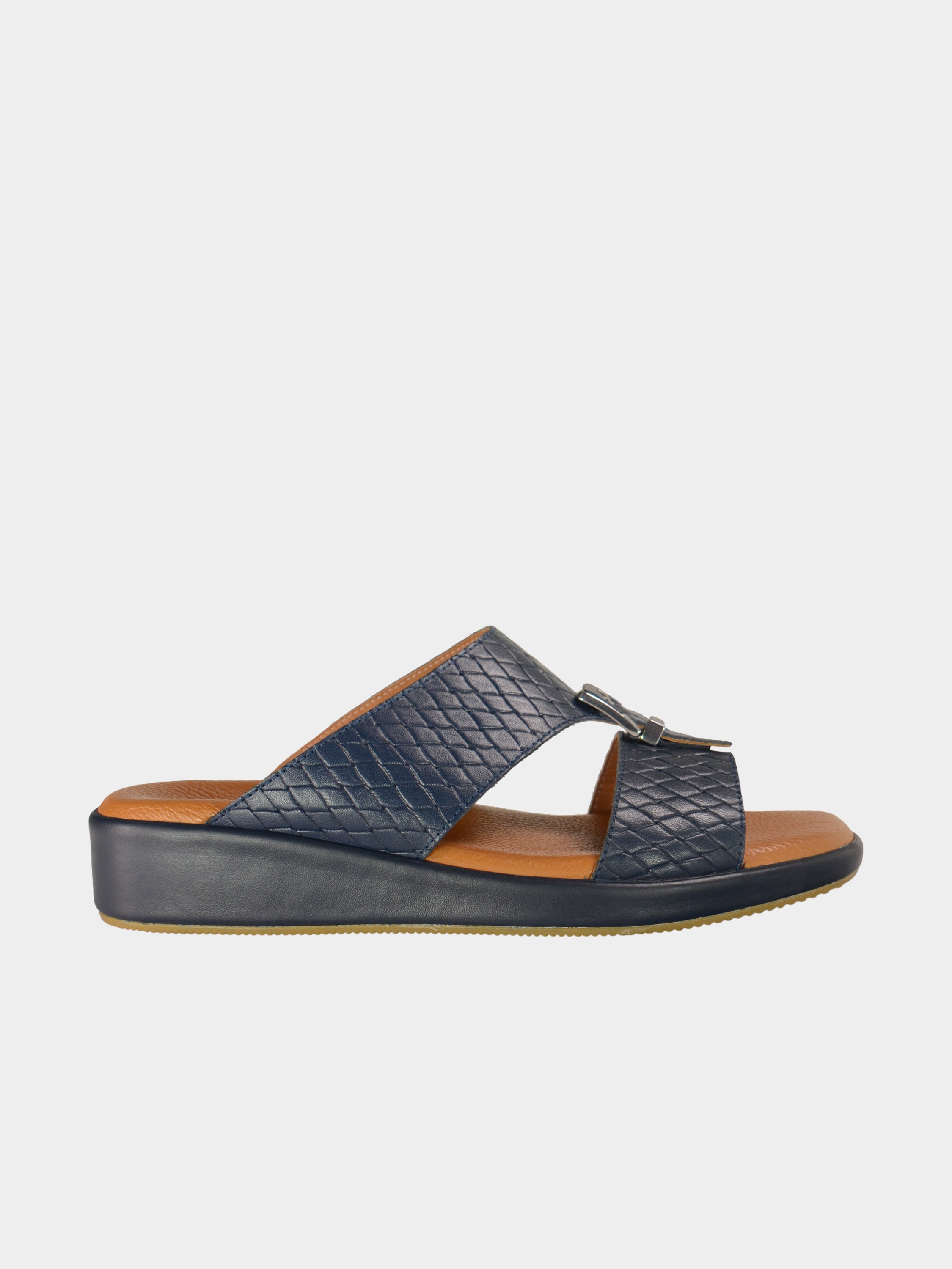 Barjeel Uno BGT-10 Men's Arabic Sandals #color_Navy