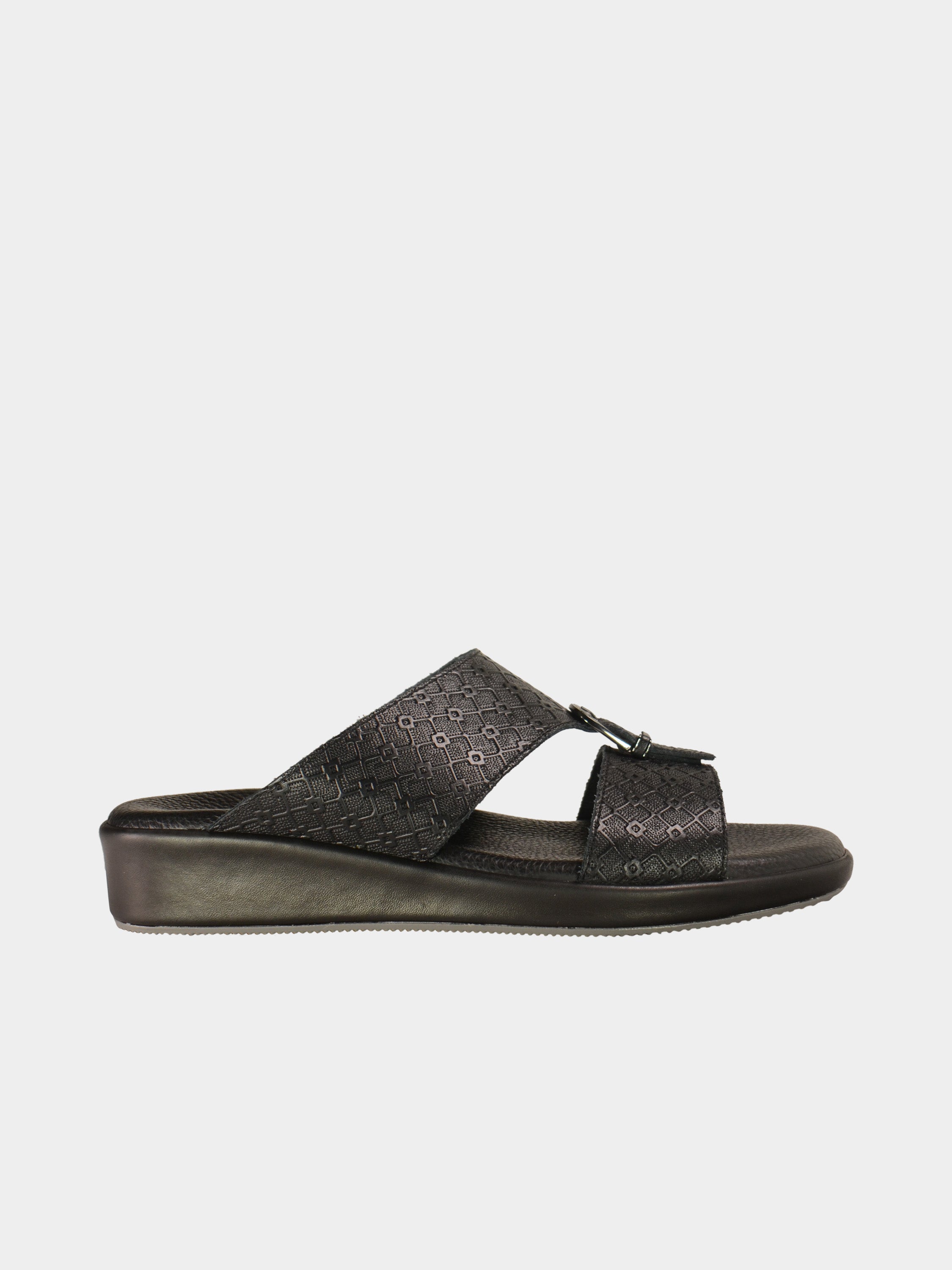 Barjeel Uno BGT-14 Men's Arabic Sandals #color_Black