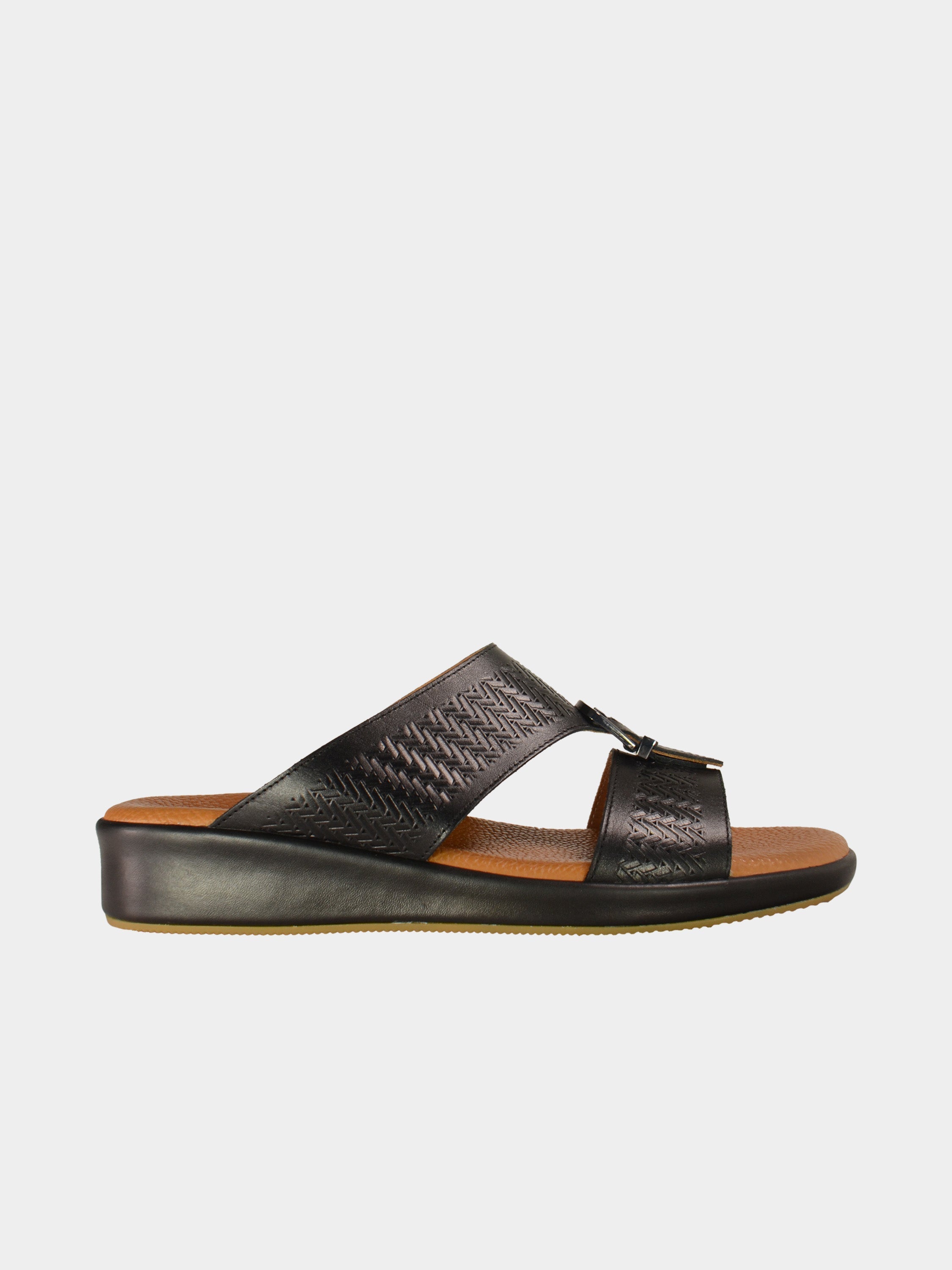 Barjeel Uno BGT-09 Boys Arabic Sandals #color_Black