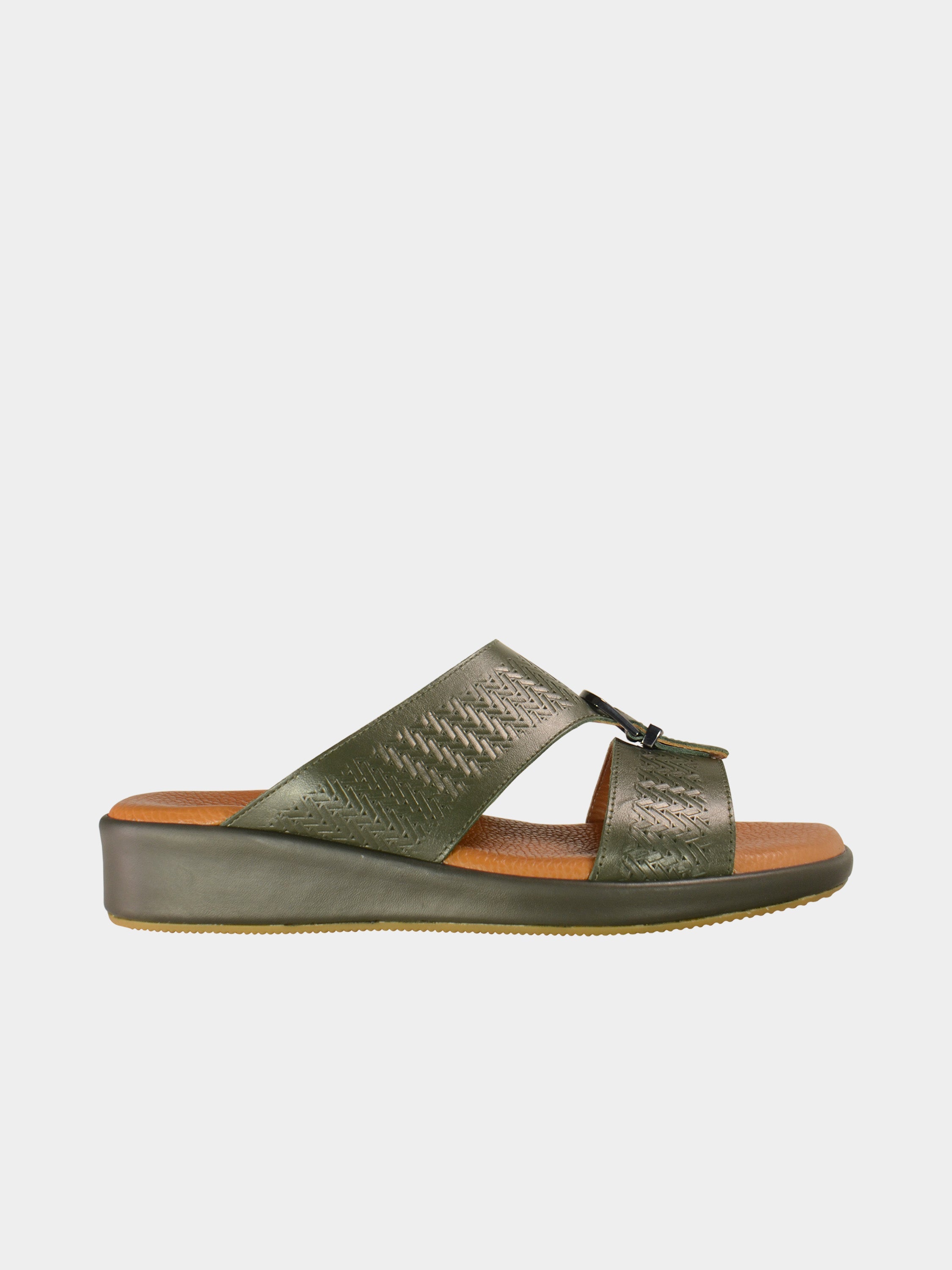 Barjeel Uno BGT-09 Men's Arabic Sandals #color_Green