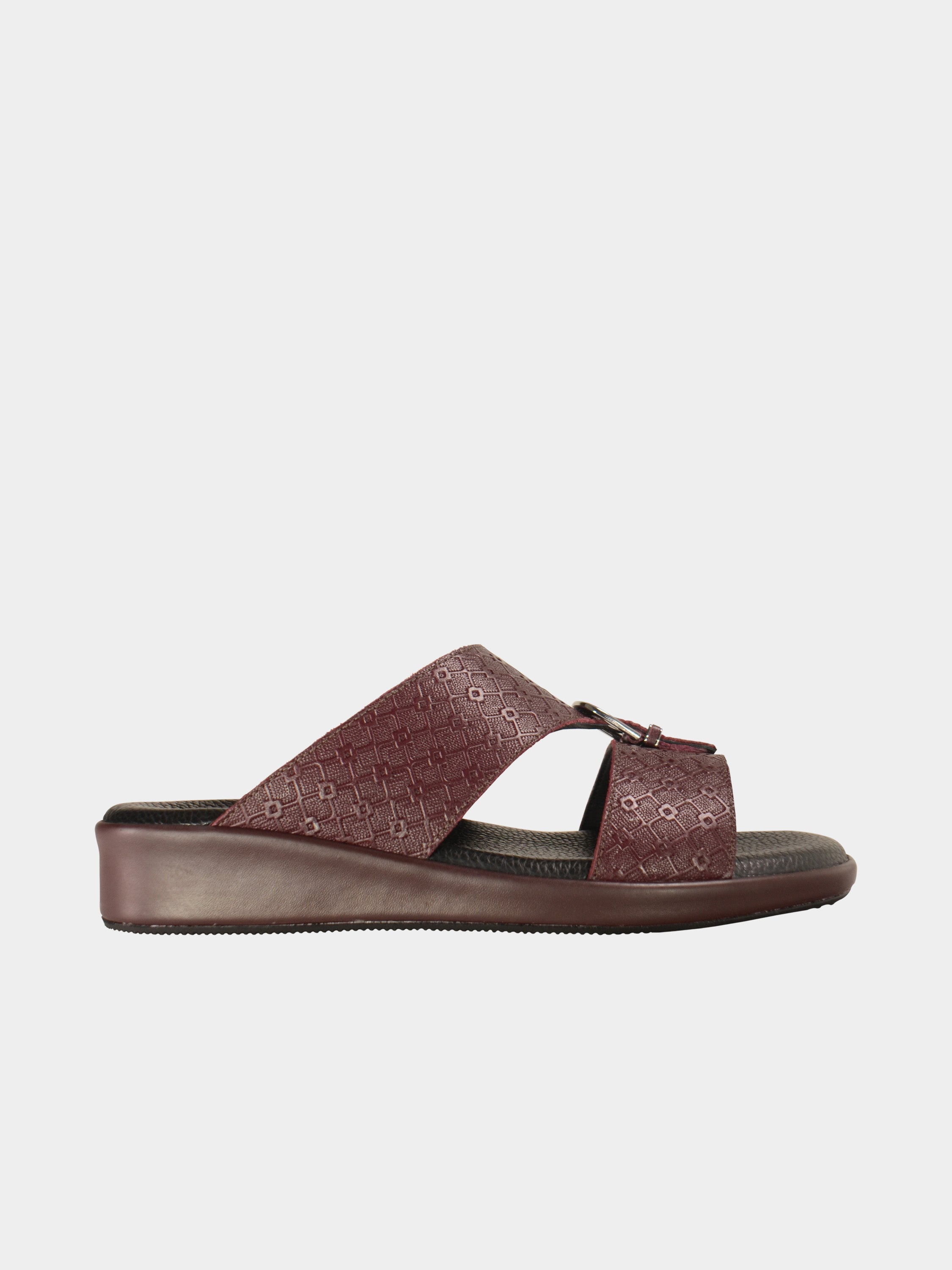 Barjeel Uno BGT-14 Men's Arabic Sandals #color_Maroon